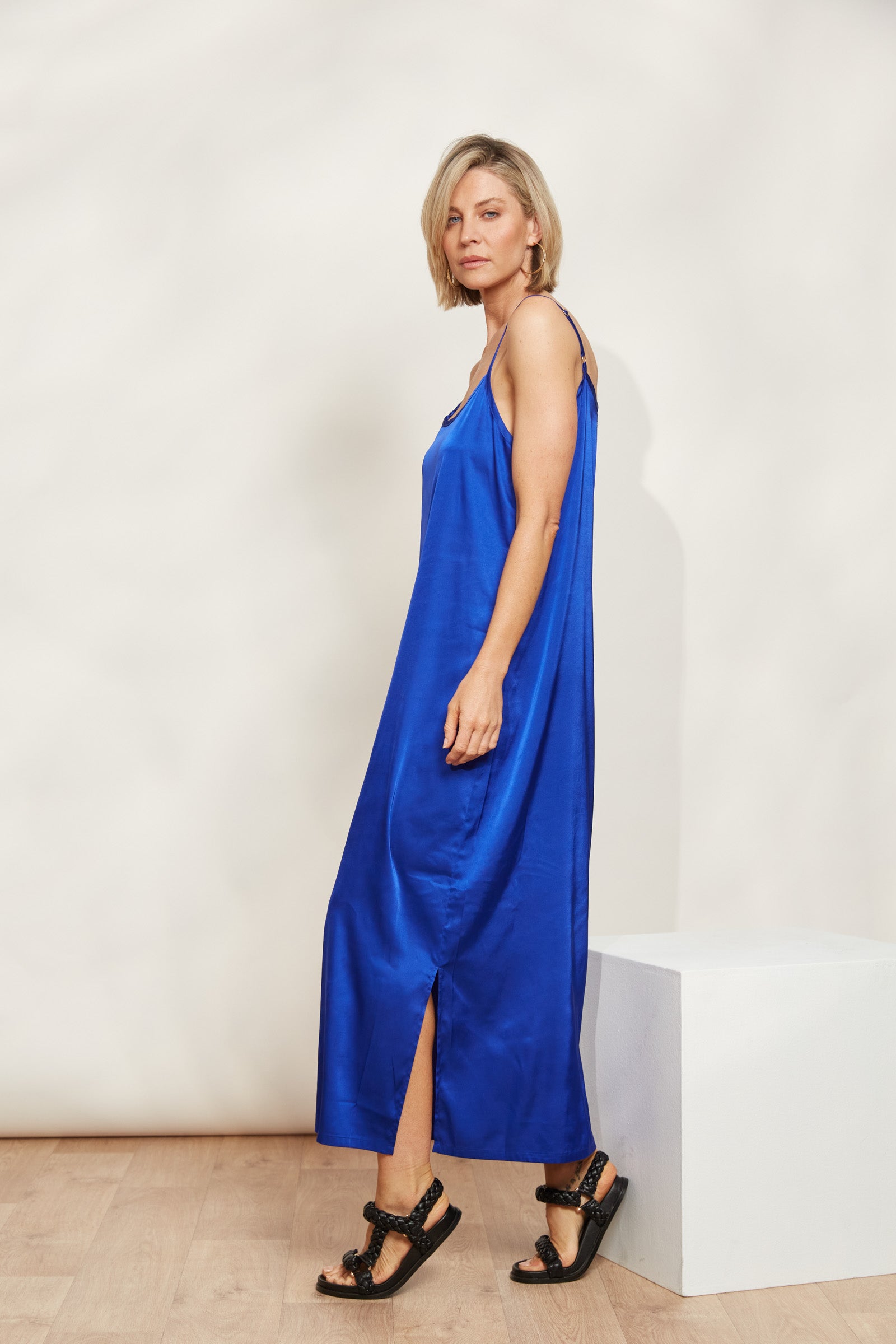 Elysian Tank Maxi - Cobalt - eb&ive Clothing - Dress Strappy Maxi