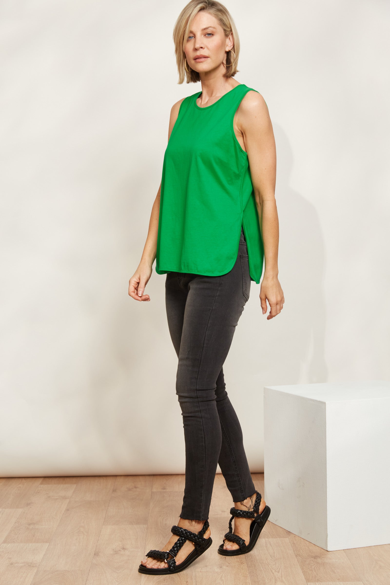 Verano Tank - Emerald - eb&ive Clothing - Top Tshirt Sleeveless