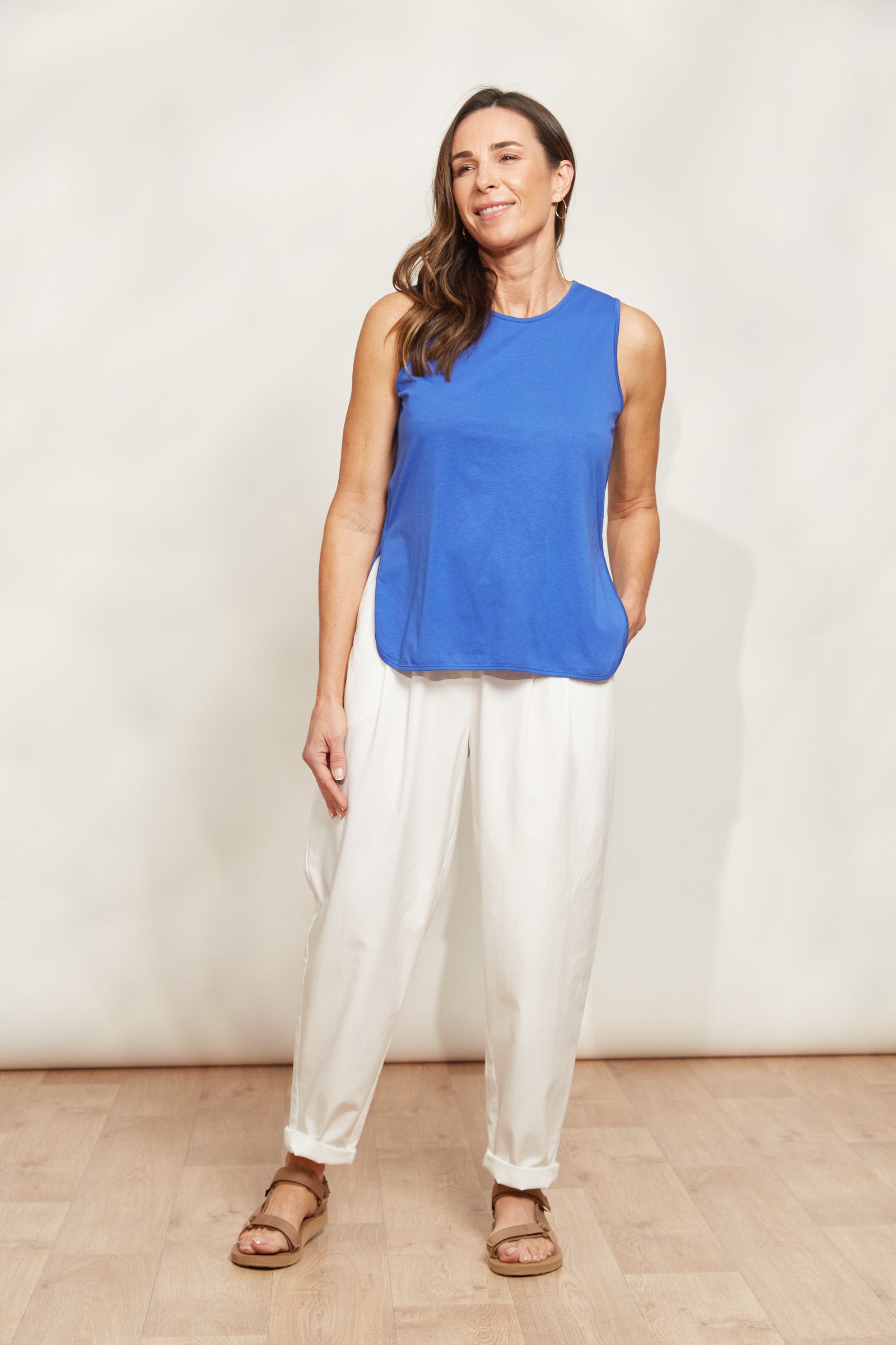 Verano Tank - Cobalt - eb&ive Clothing - Top Tshirt Sleeveless