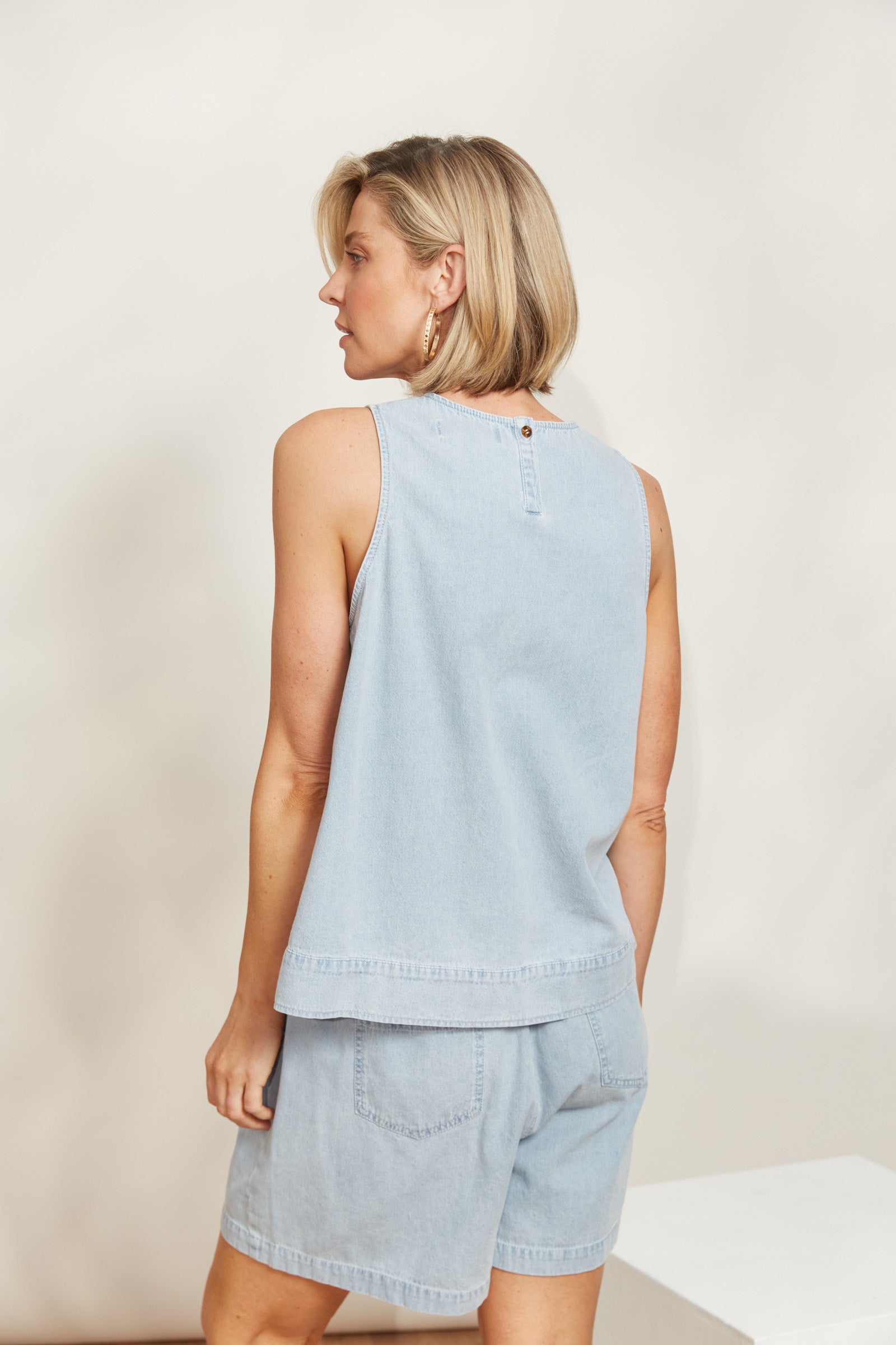 Playa Tank - Capri - eb&ive Clothing - Top Sleeveless Denim