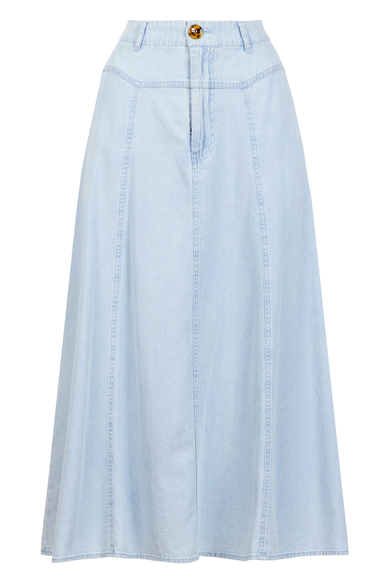 Playa Midi Skirt - Capri - eb&ive Clothing - Denim Skirt Mid