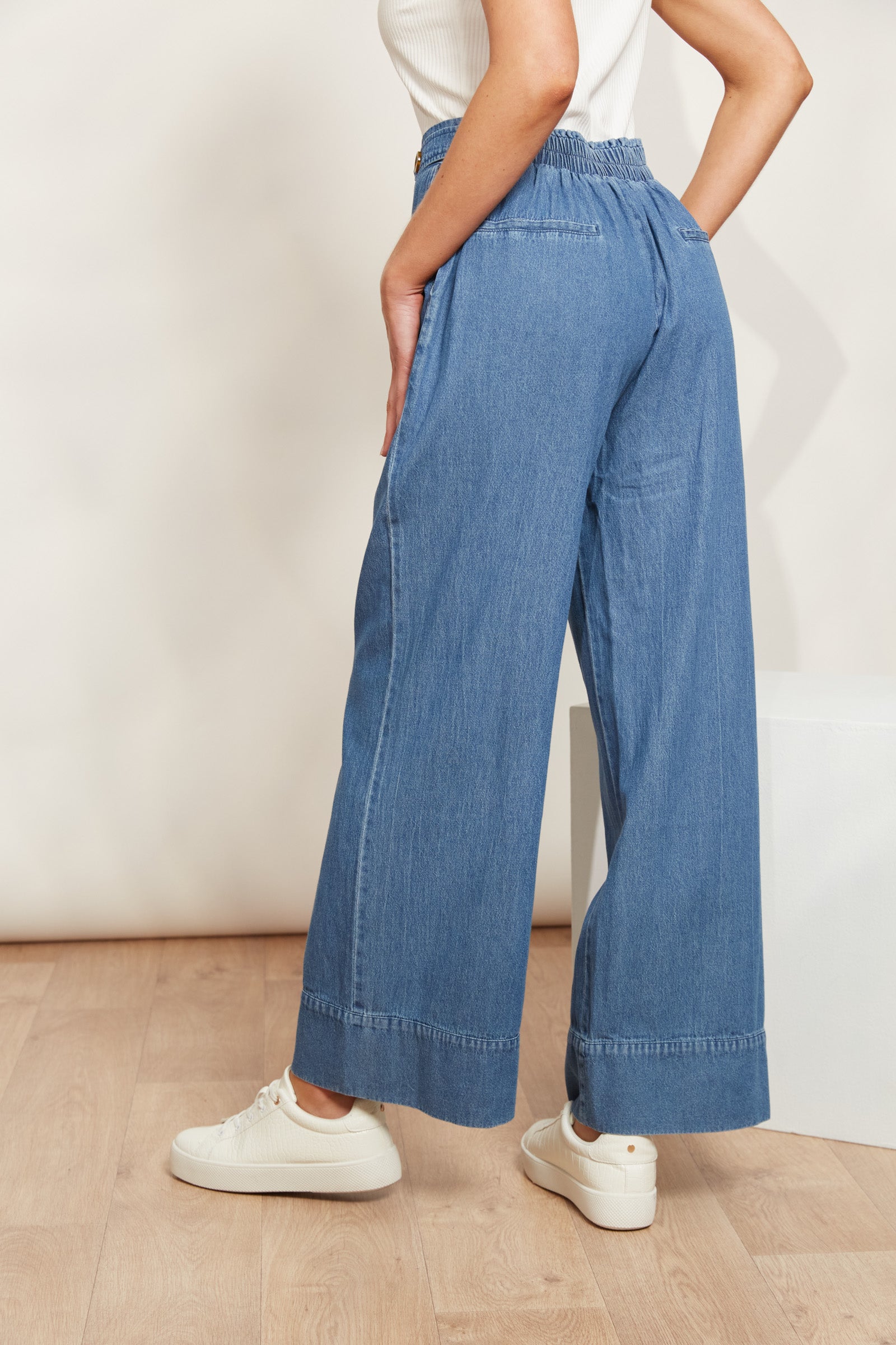 Playa Pant - Denim - eb&ive Clothing - Denim Jean Wide Leg