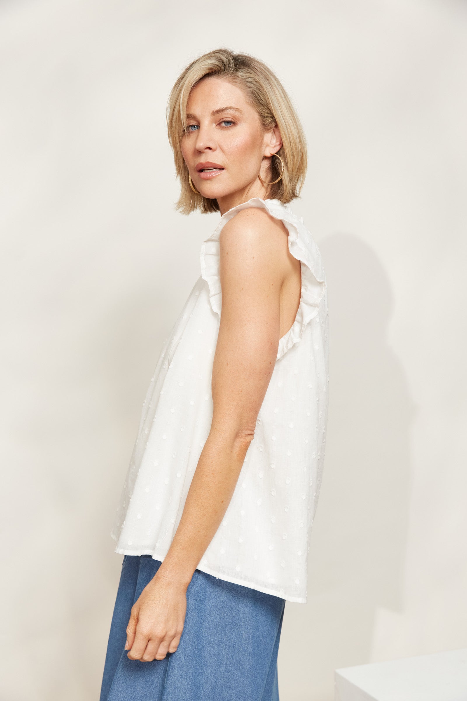 Zephyr Tank - Opal - eb&ive Clothing - Top Sleeveless