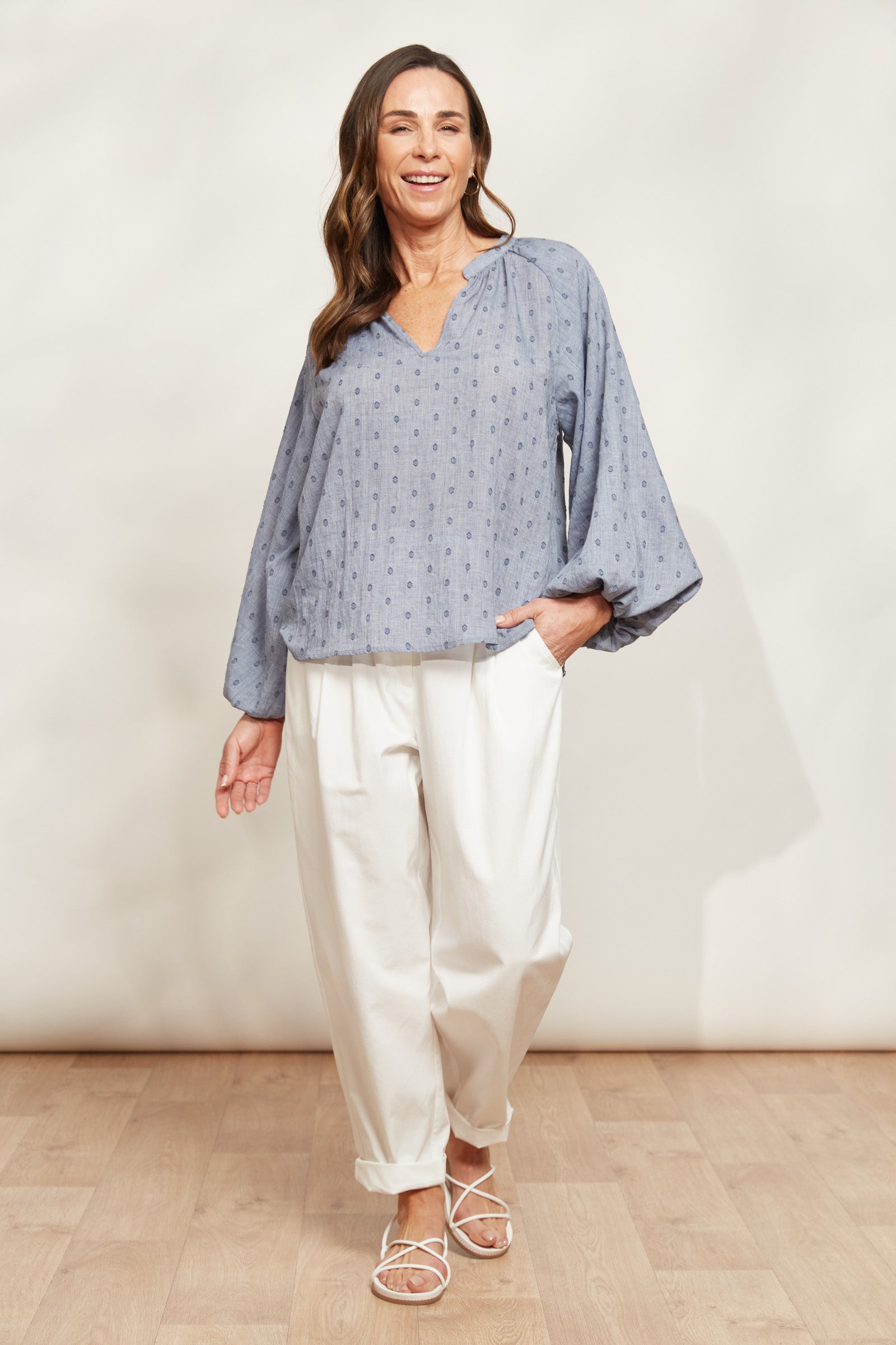 Zephyr Blouse - Nevada - eb&ive Clothing - Top L/S