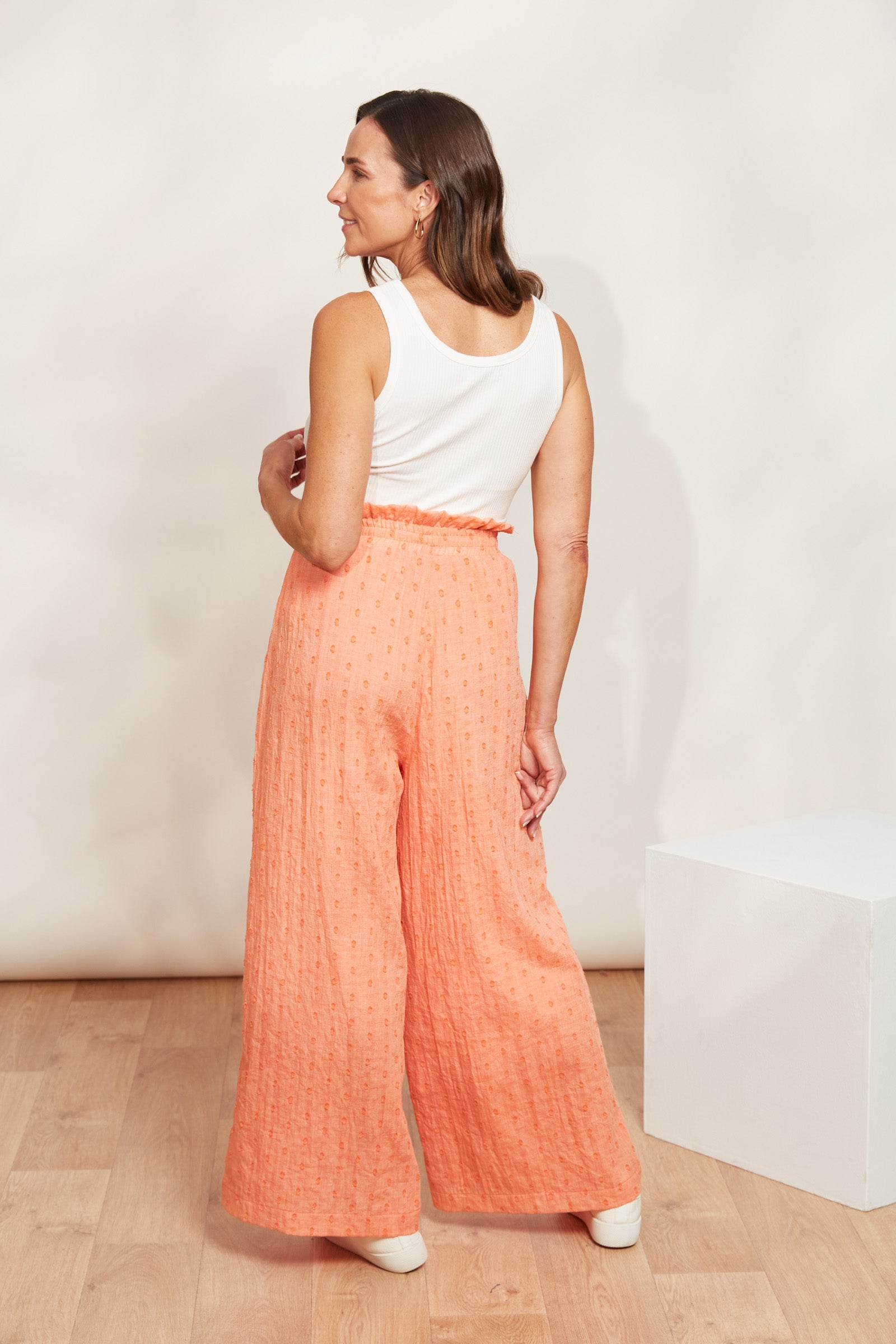 Zephyr Pant - Papaya - eb&ive Clothing - Pant Wide