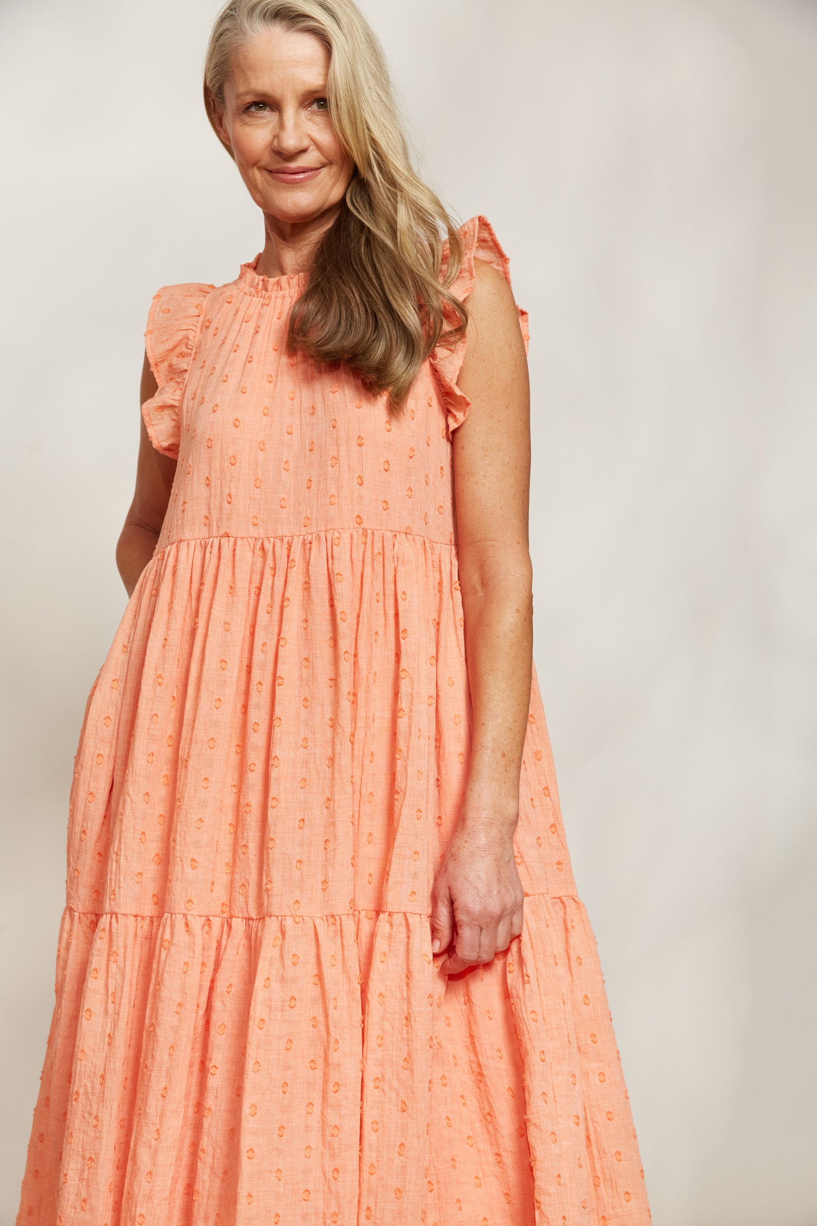 Zephyr Dress - Papaya - eb&ive Clothing - Dress Mid