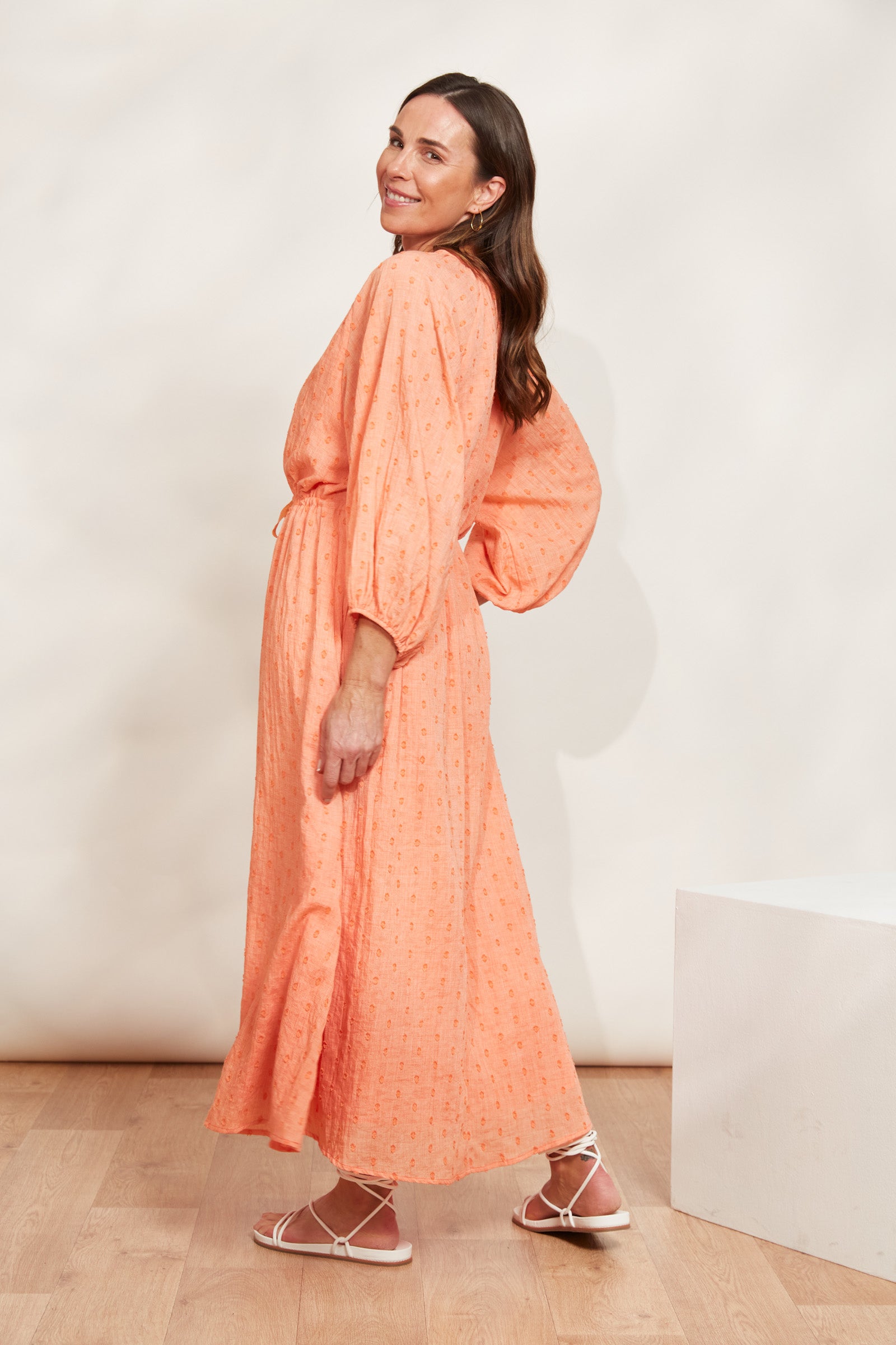 Zephyr Maxi Dress - Papaya - eb&ive Clothing - Dress Maxi