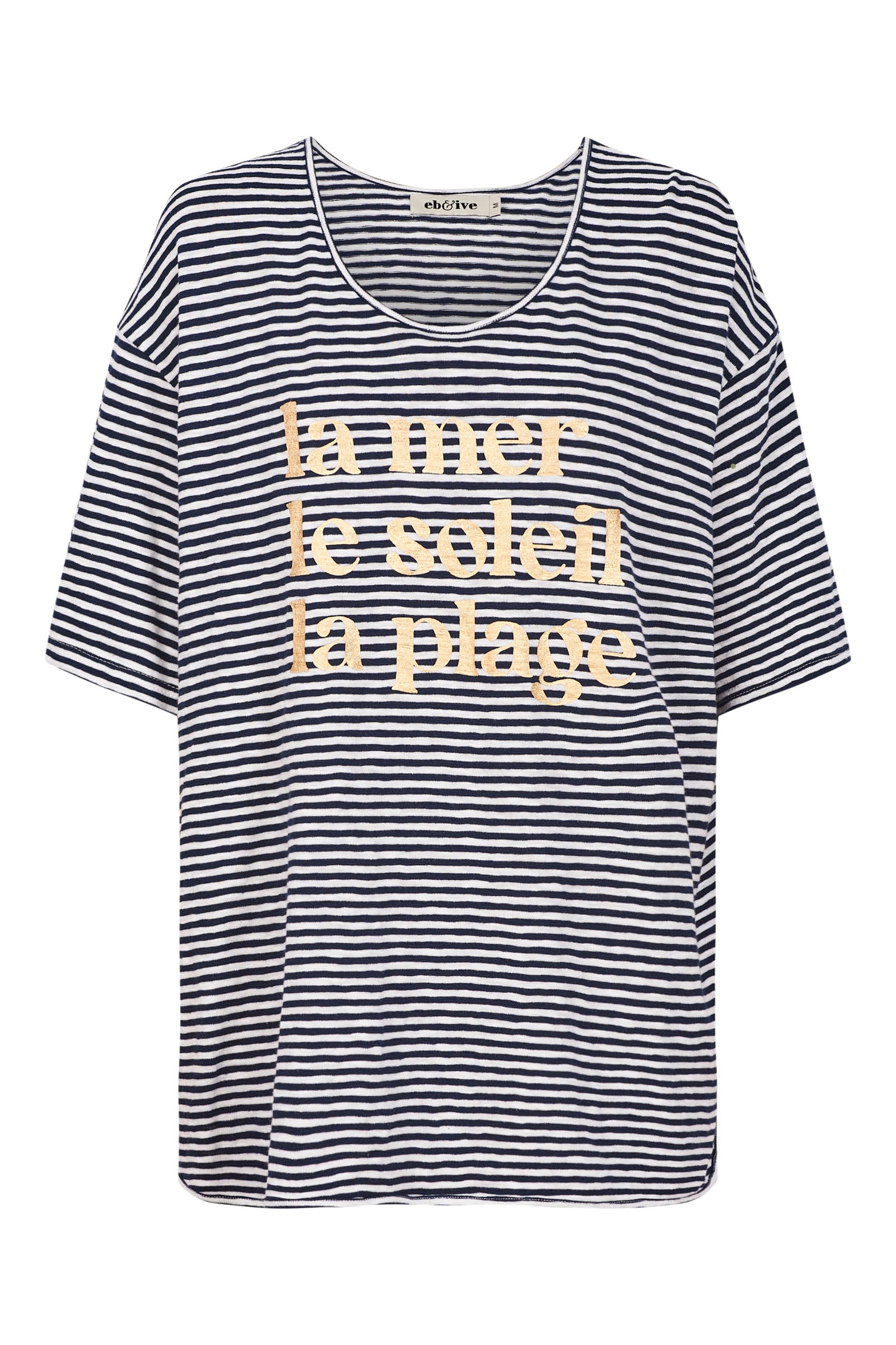 La Plage Tshirt - Indigo - eb&ive Clothing - Top Tshirt S/S