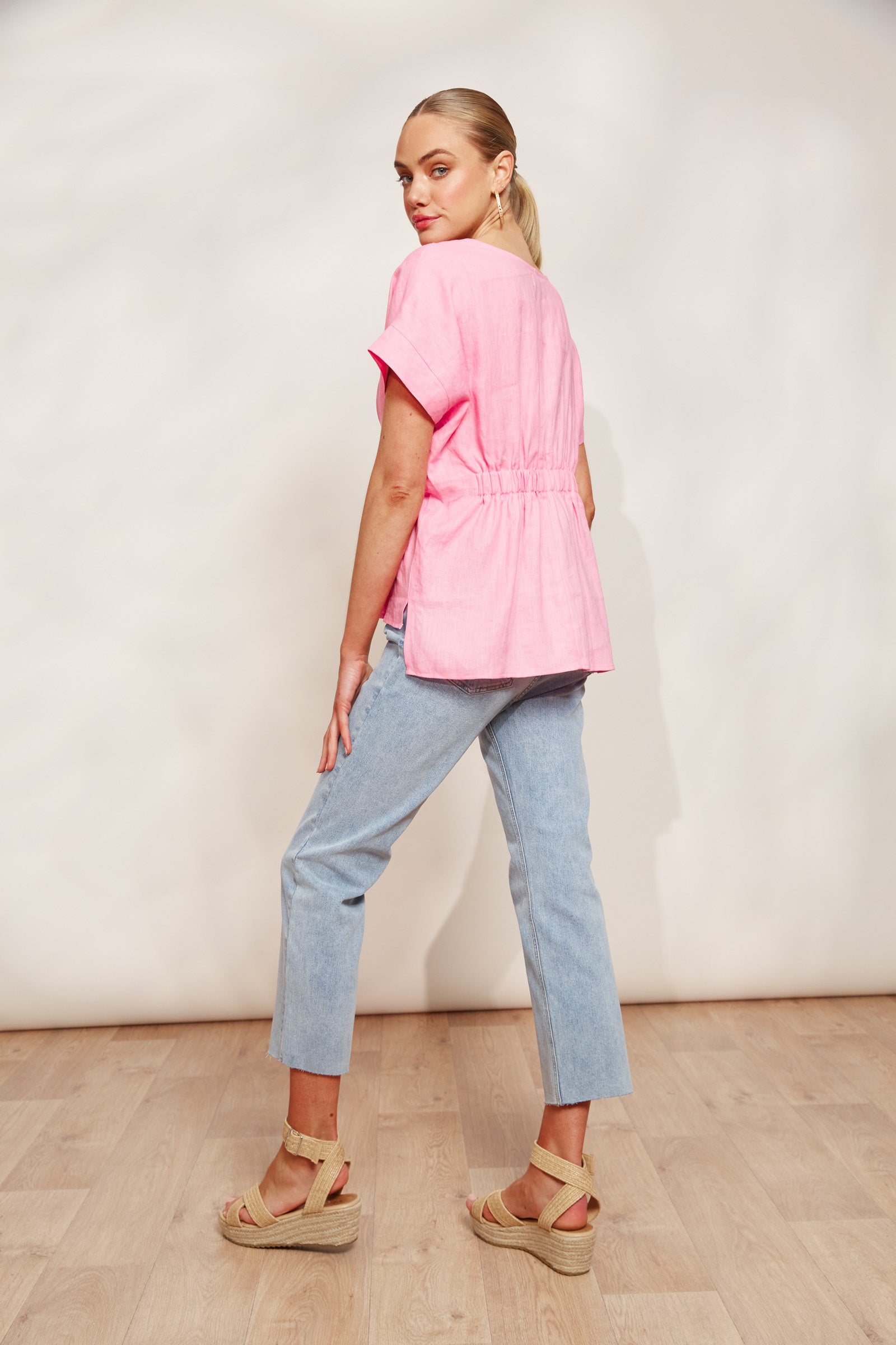 Sojourn Top - Cameo - eb&ive Clothing - Top S/S Linen