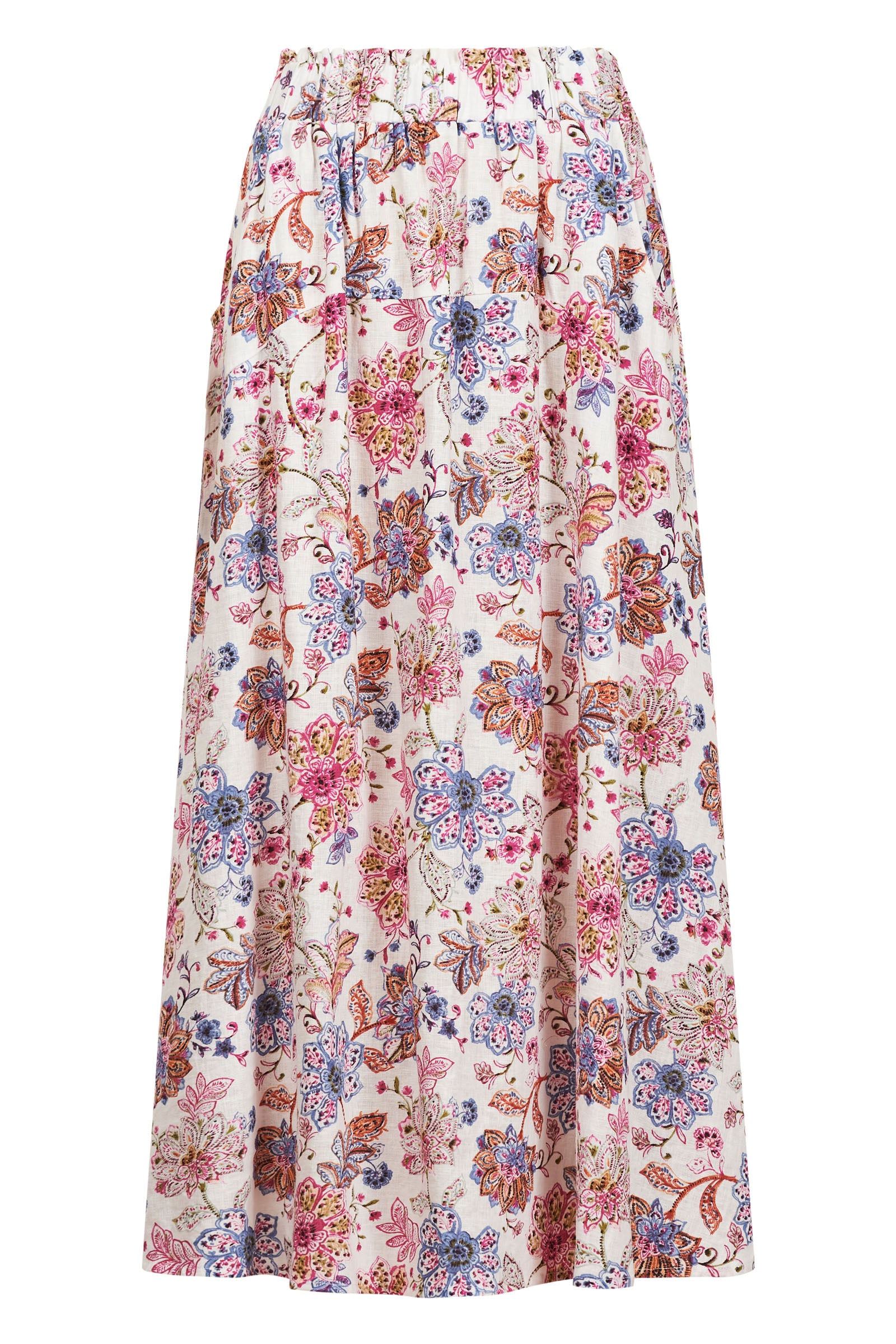 Seraphic Skirt - Paisley - eb&ive Clothing - Skirt Mid Linen