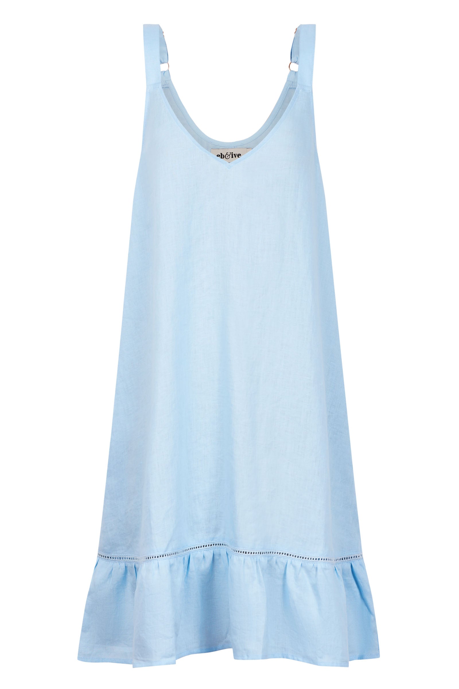 Sojourn Tank Dress - Coast - eb&ive Clothing - Dress Mid Linen