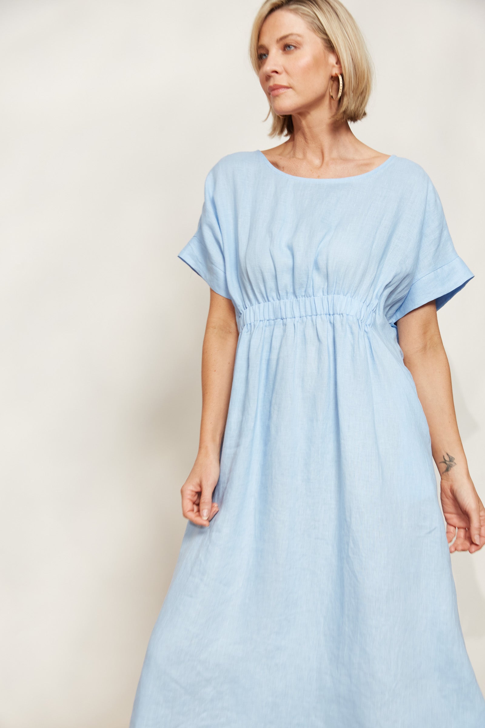 Sojourn Dress - Coast - eb&ive Clothing - Dress Mid Linen