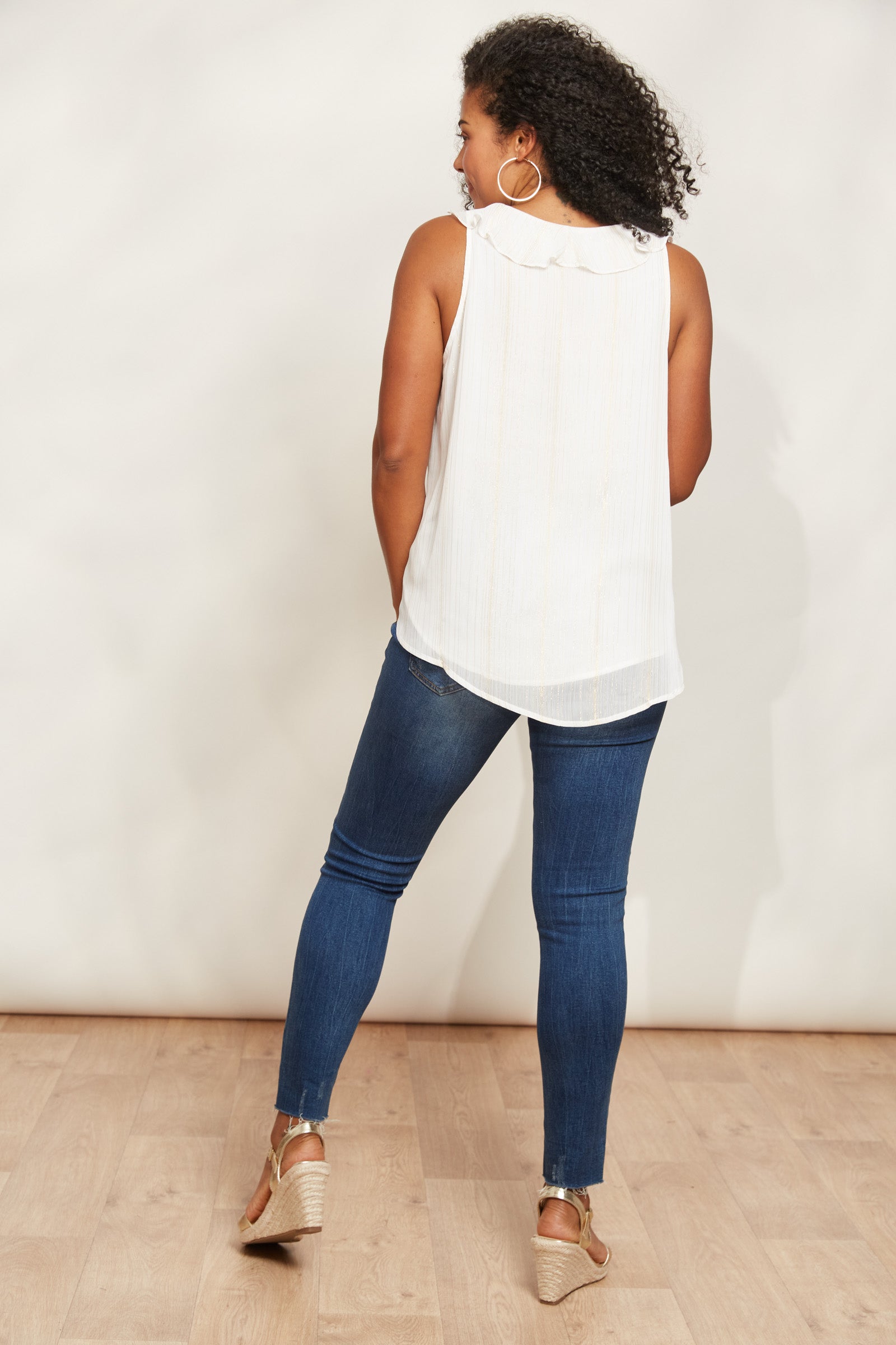 Sereno Tank - Pearl - eb&ive Clothing - Top Sleeveless