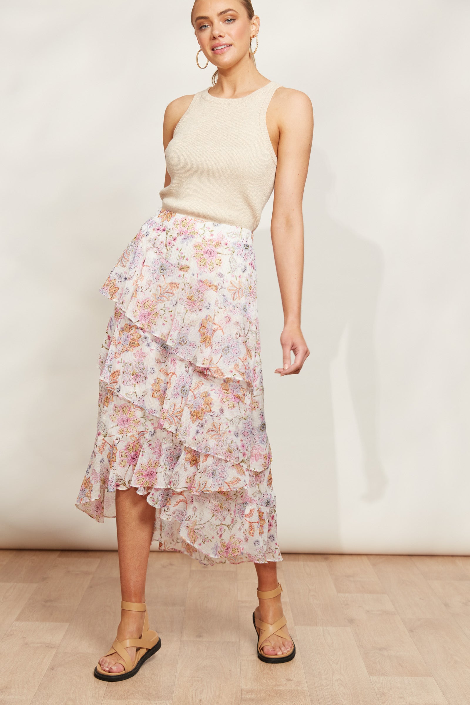 Sereno Skirt - Paisley - eb&ive Clothing - Skirt Mid