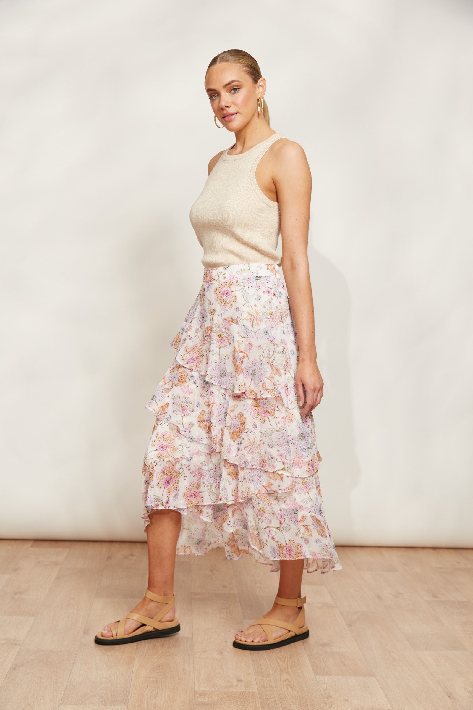 Sereno Skirt - Paisley - eb&ive Clothing - Skirt Mid