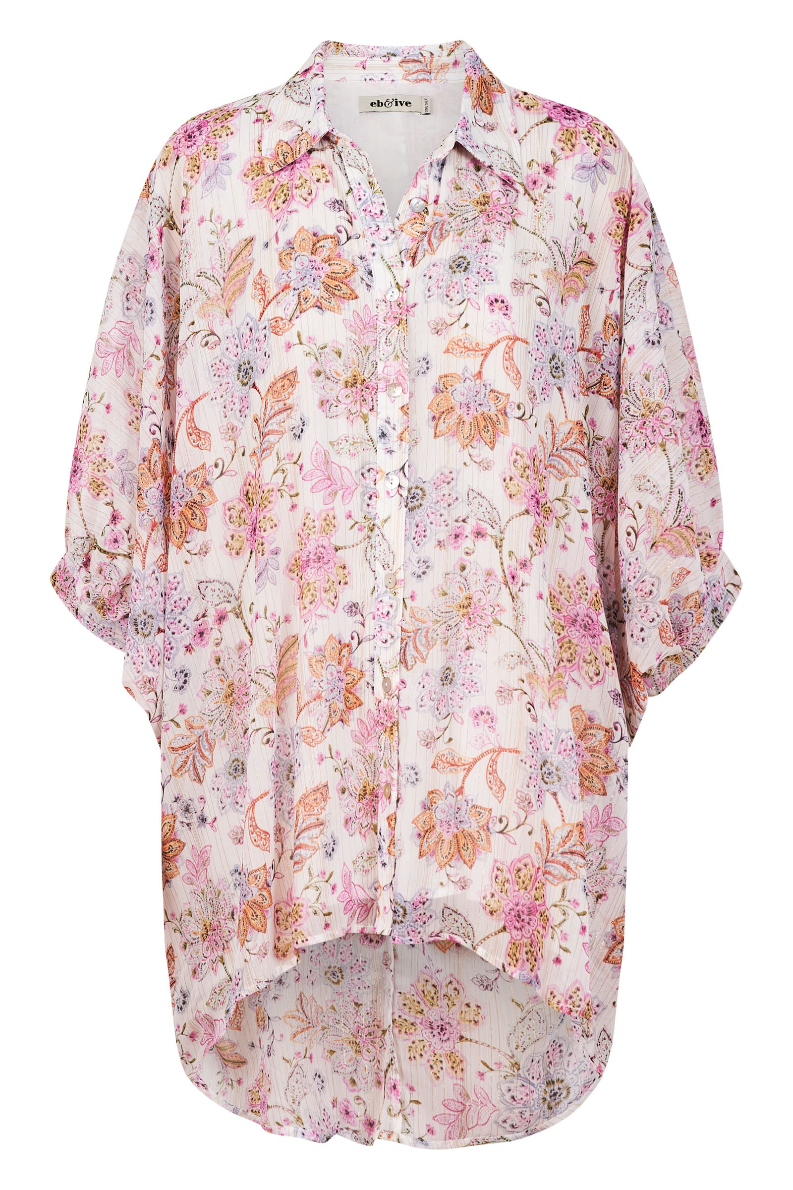 Sereno Relaxed Shirt - Paisley - eb&ive Clothing - Shirt L/S One Size