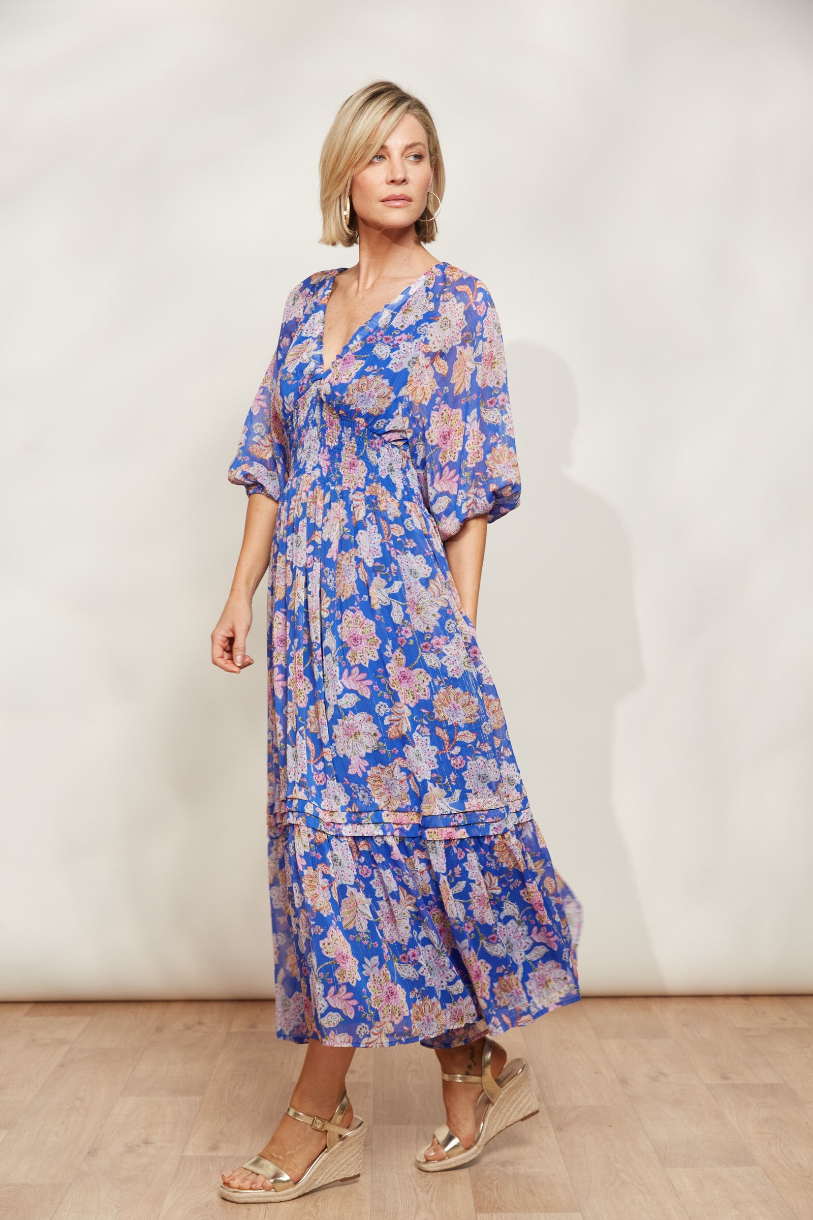 Sereno Maxi Dress - Palme - eb&ive Clothing - Dress Maxi