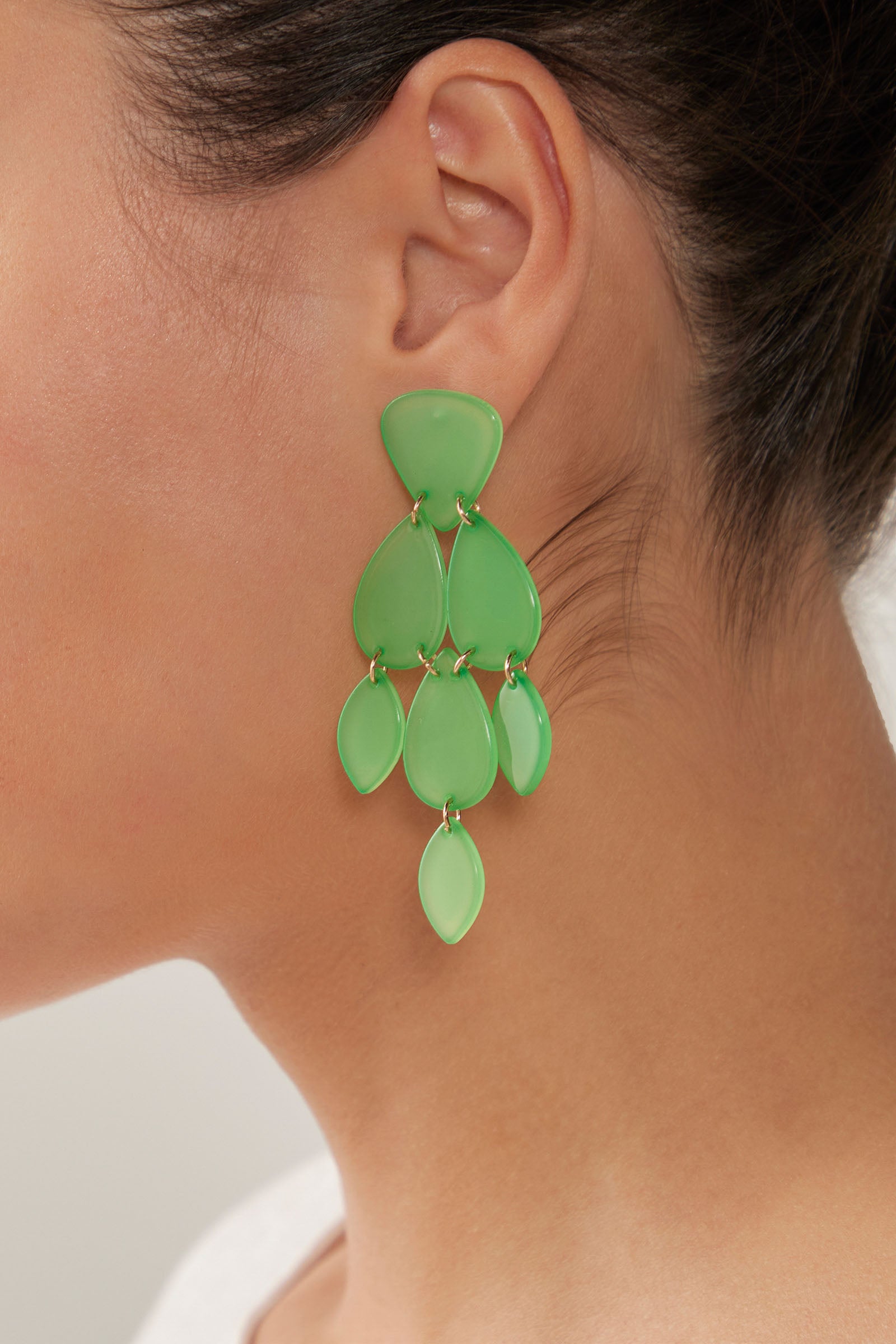 Elysian Drop Earring - Emerald - eb&ive Earring