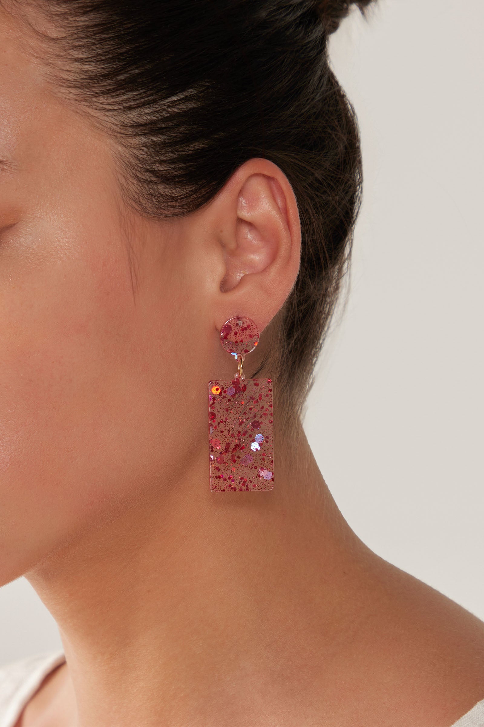 Merry Drop Earring - Raspberry - eb&ive Earring