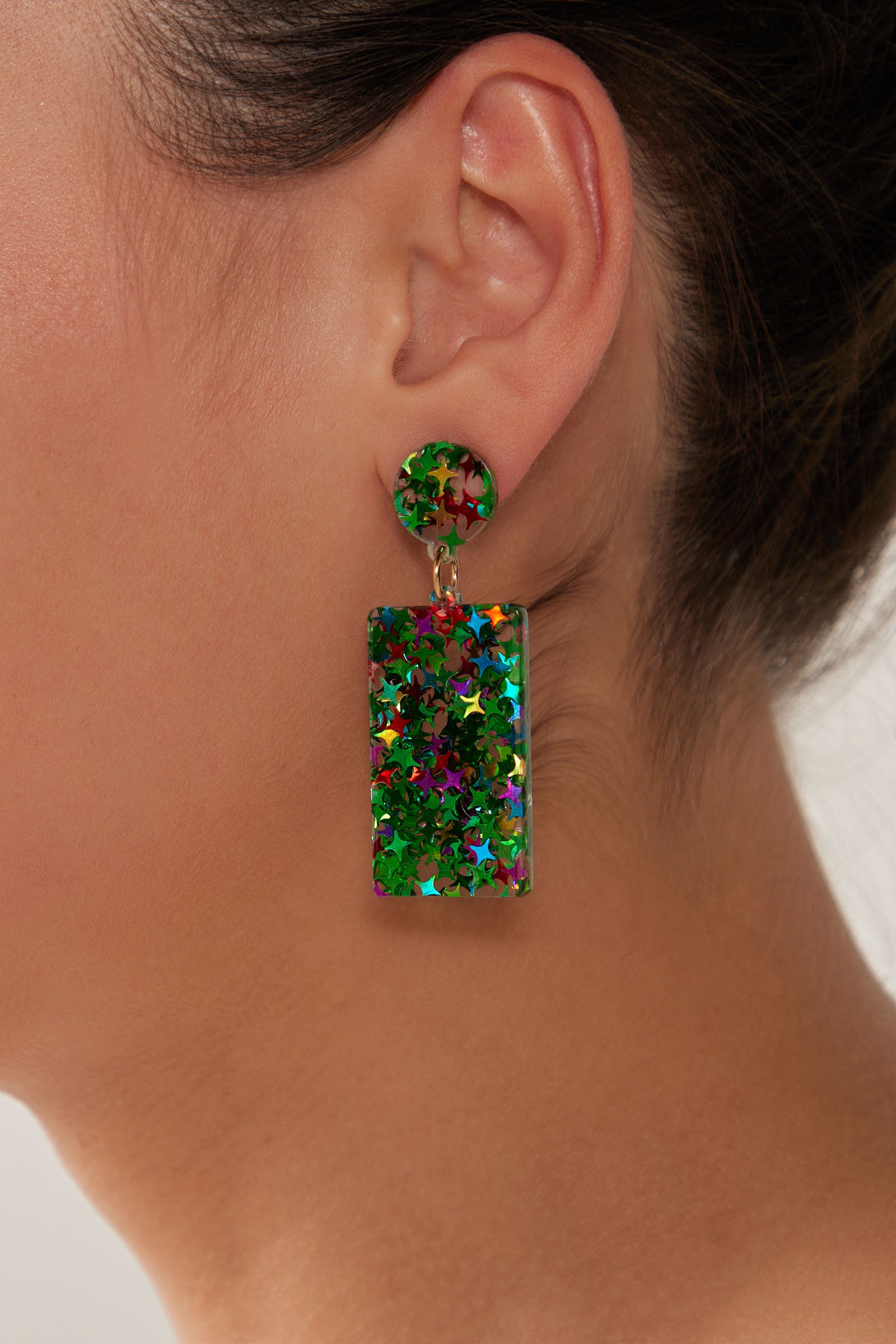 Merry Drop Earring - Emerald - eb&ive Earring