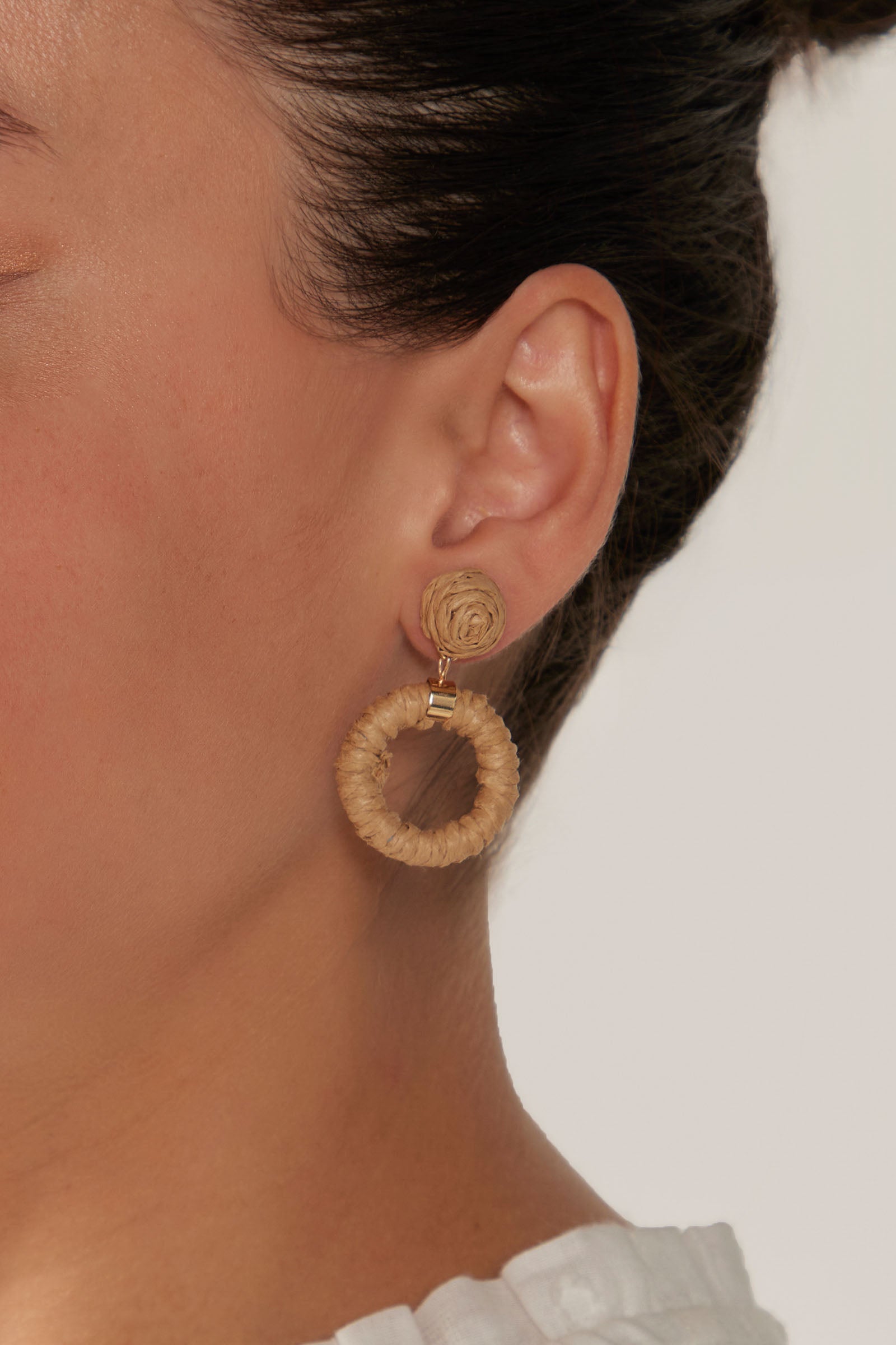 Sojourn Round Earring  - Dune - eb&ive Earring