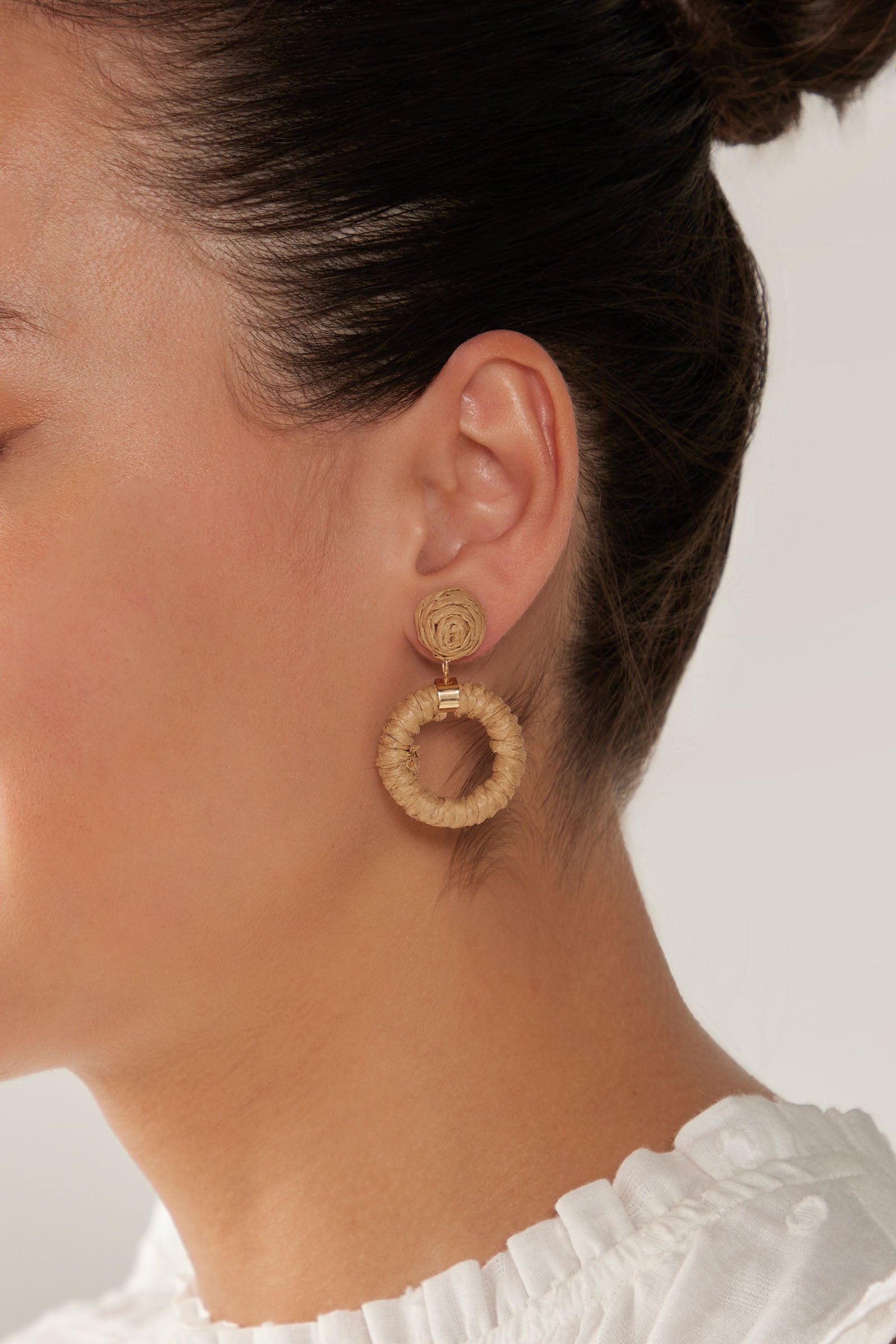 Sojourn Round Earring  - Dune - eb&ive Earring