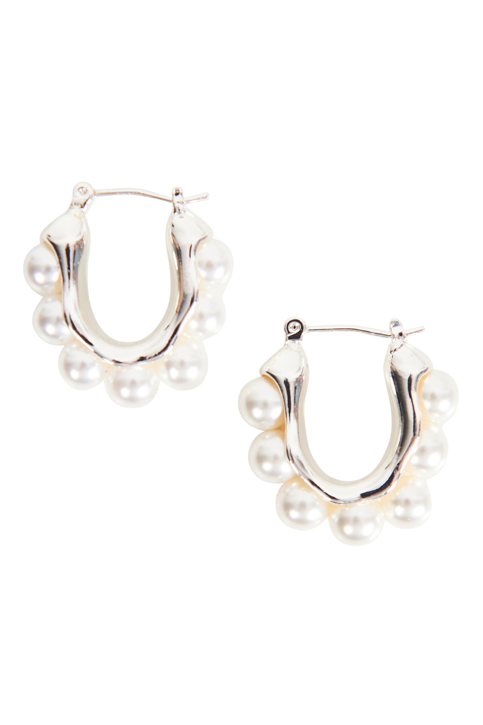 Mizu Pearl Earring - Silver - eb&ive Earring