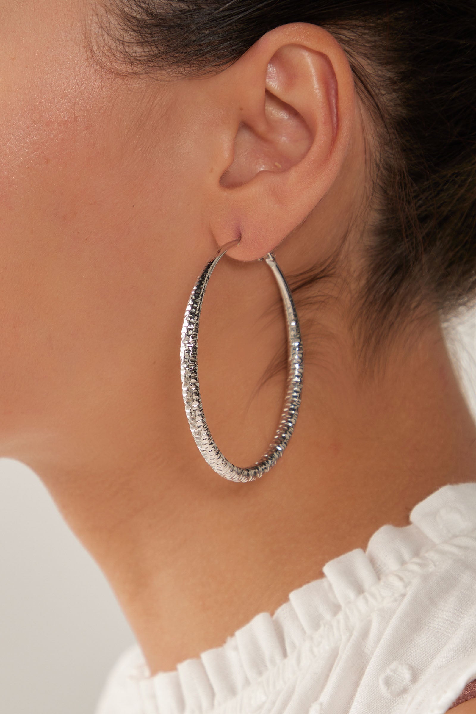 Mizu Hoop Earring - Silver - eb&ive Earring