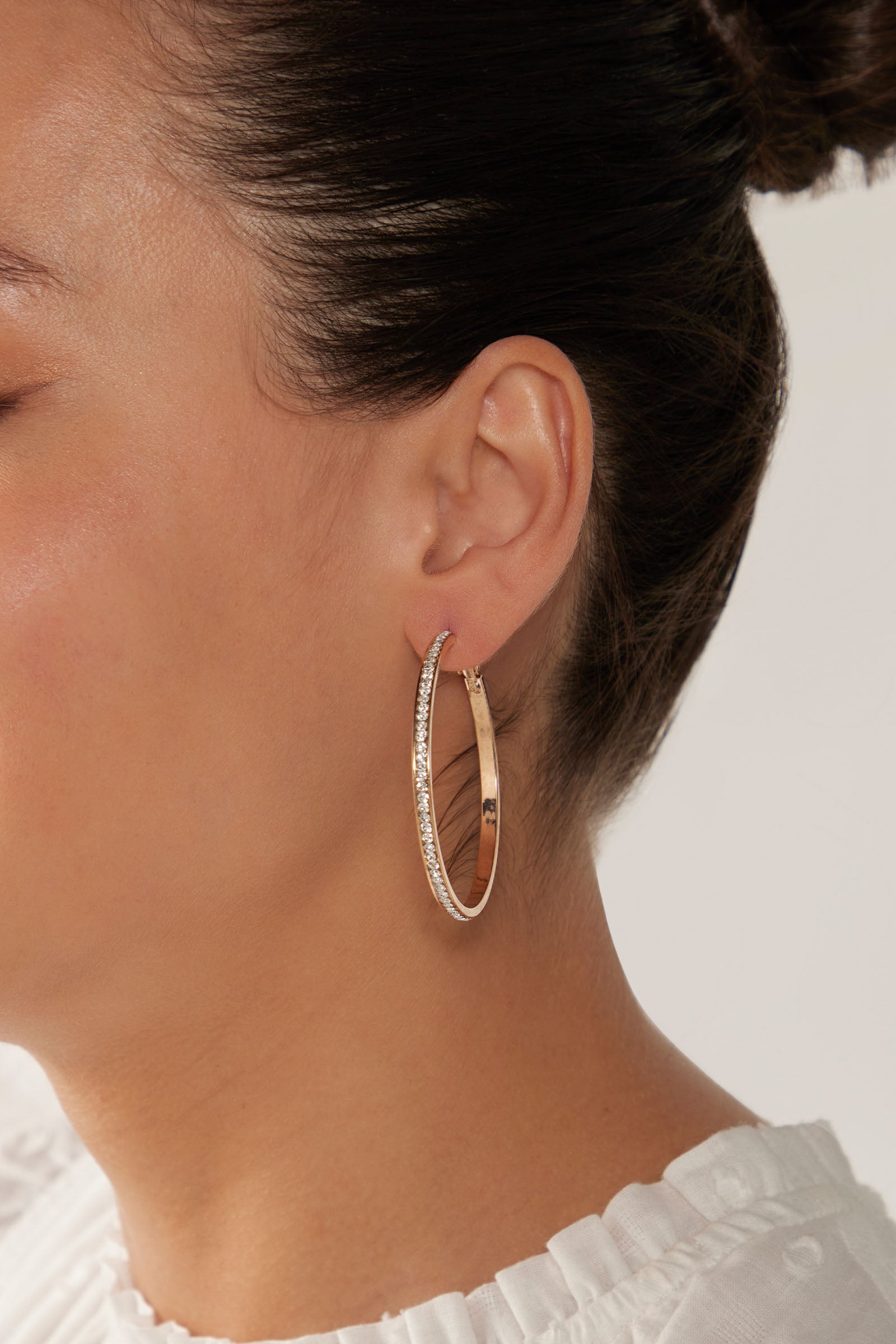 Lujo Hoop Earring - Gold - eb&ive Earring