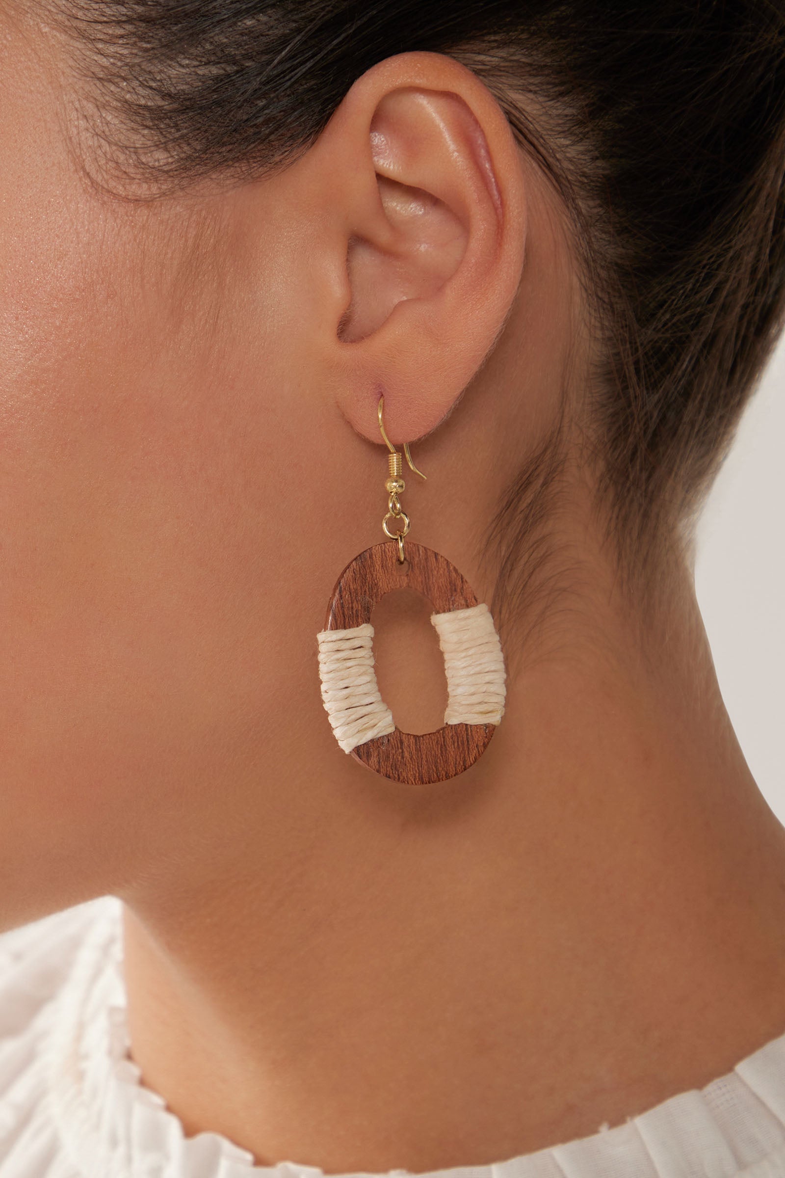 Cay Earring - Tan/Natural - eb&ive Earring