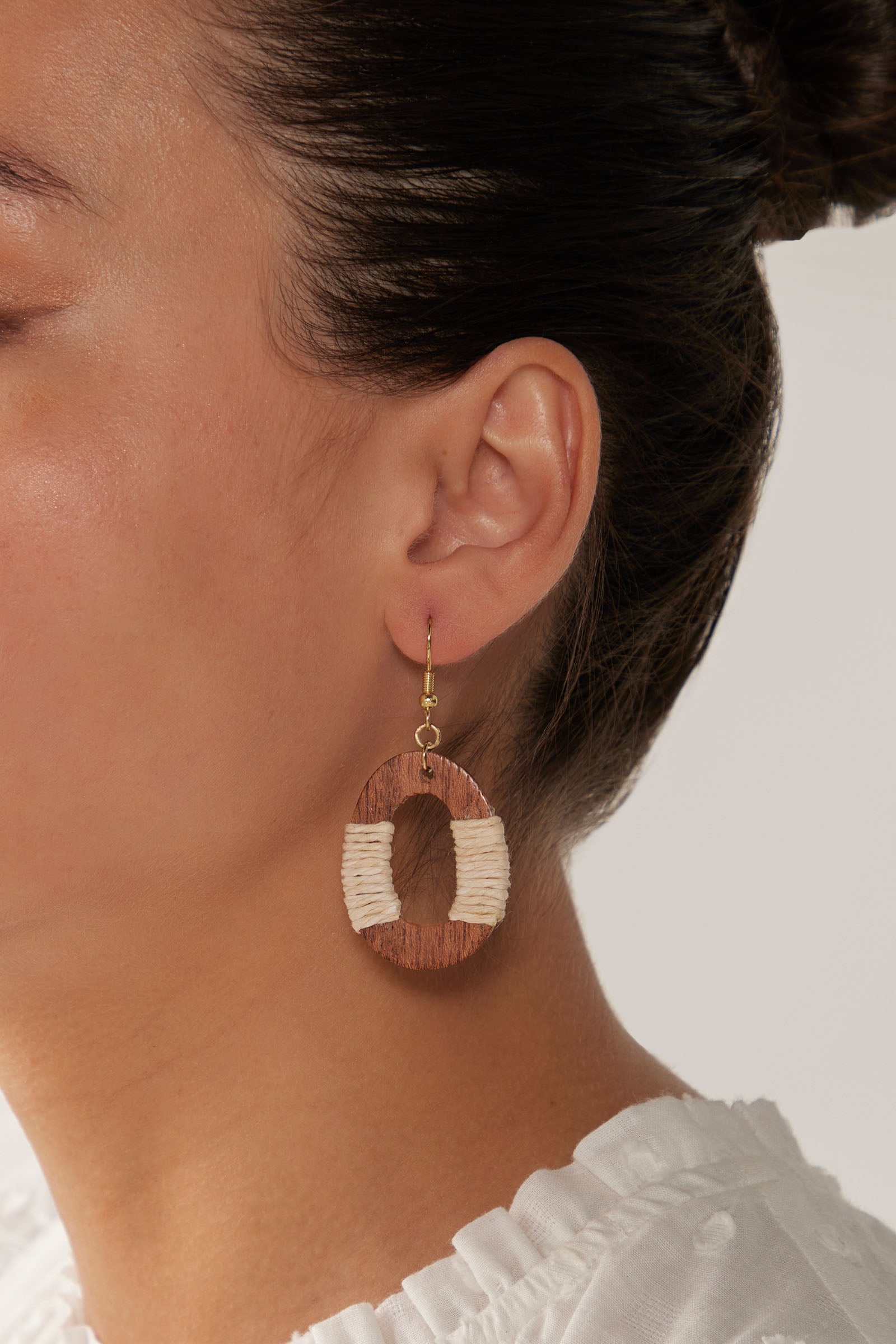 Cay Earring - Tan/Natural - eb&ive Earring