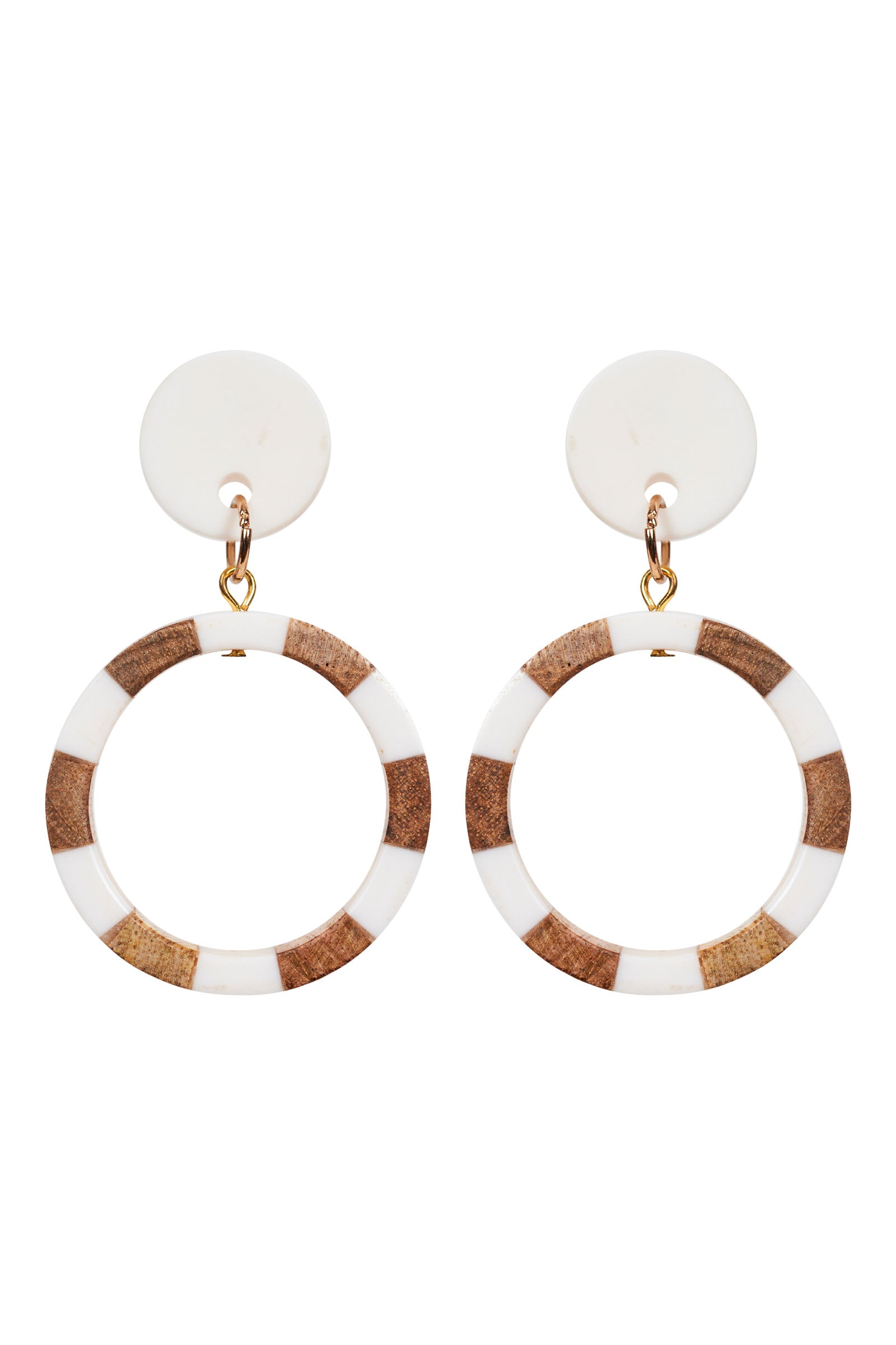 Cay Earring - Tan Stripe - eb&ive Earring