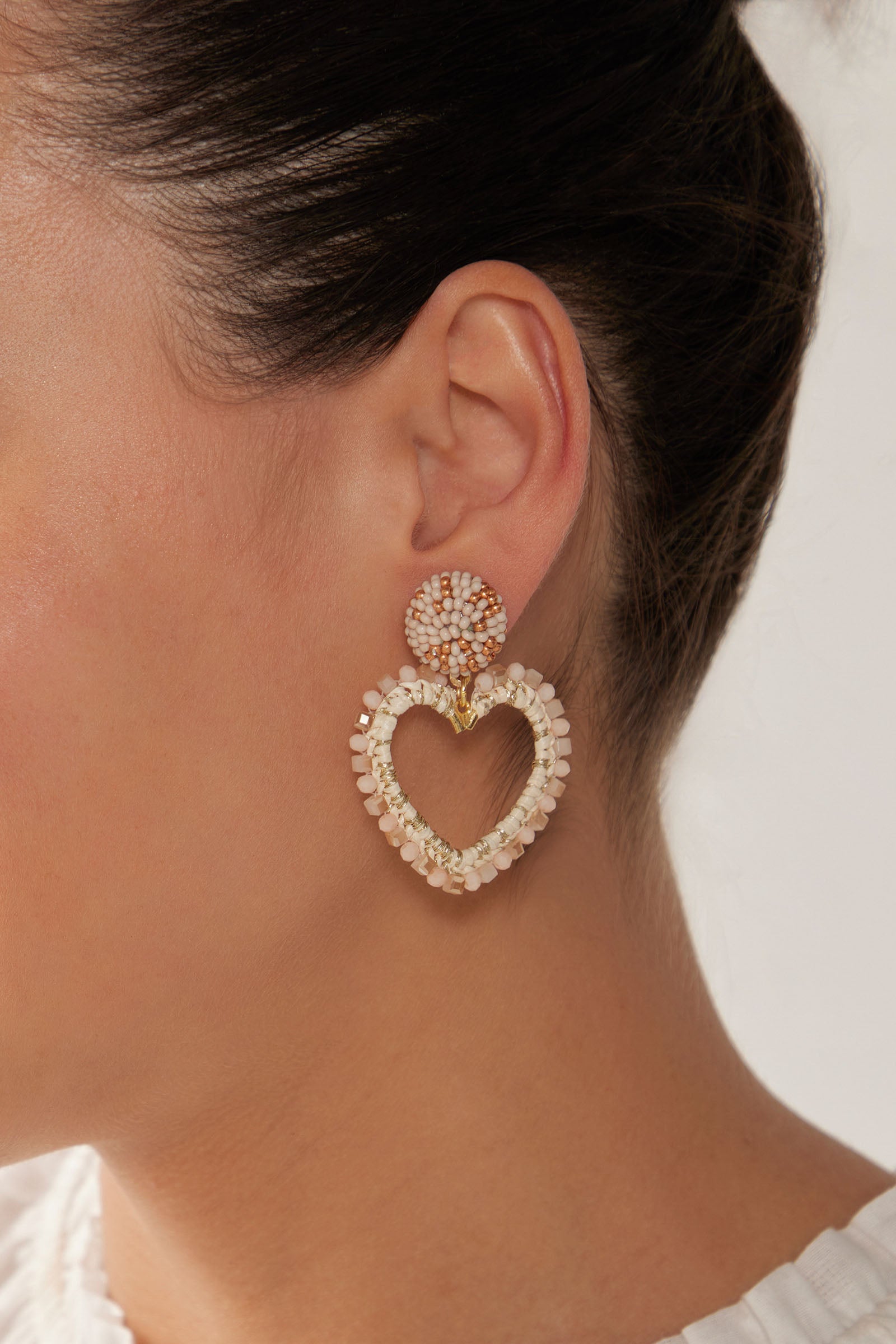 Palme Earring - Cream - eb&ive Earring