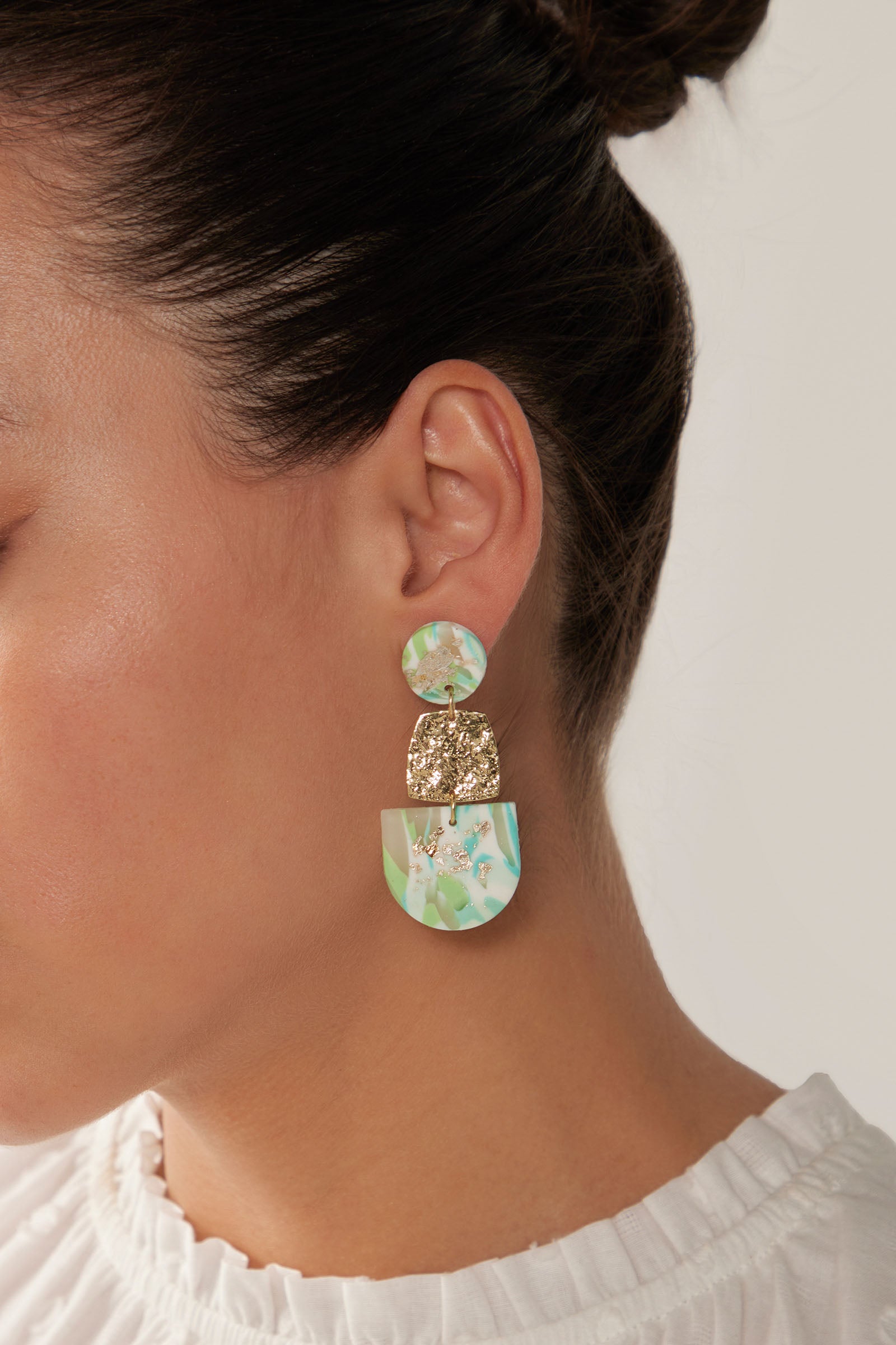 Solstice Mint Earring - Drop - eb&ive Earring