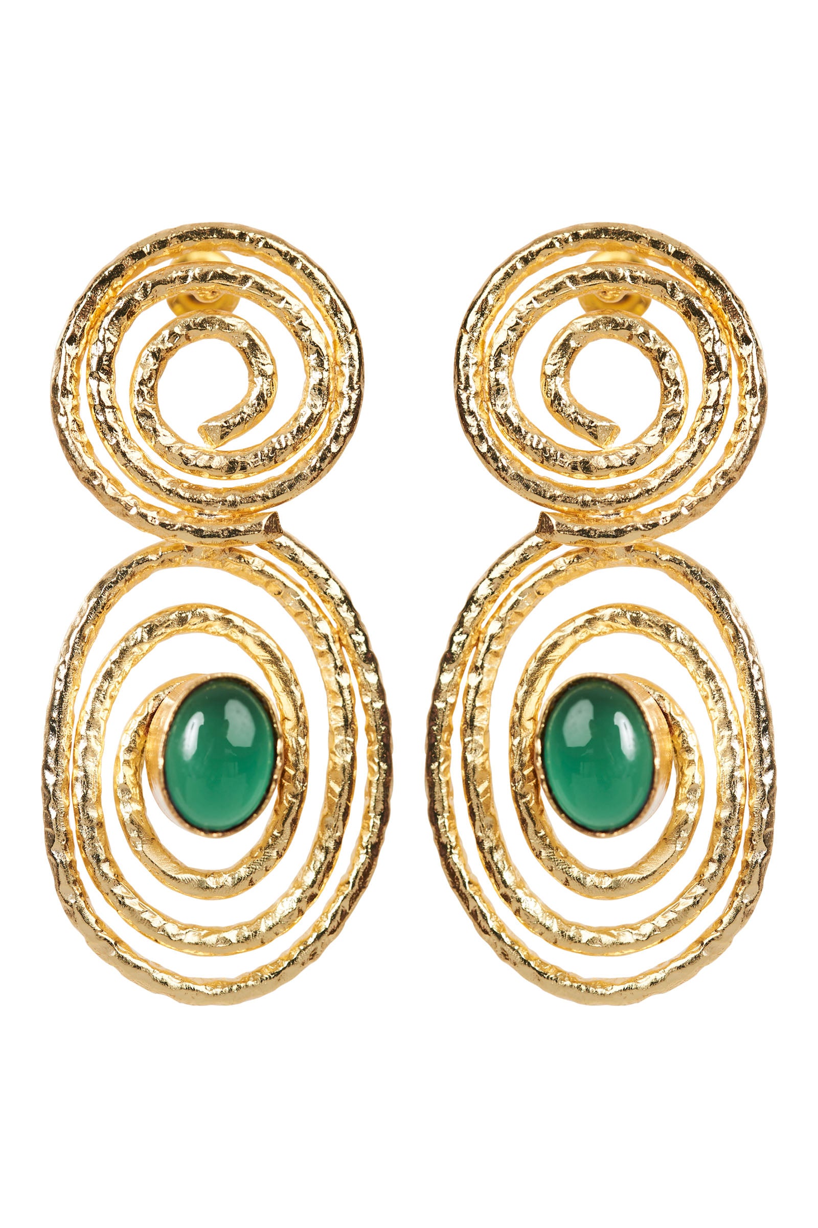 Le Soleil Earring - Emerald - eb&ive Earring