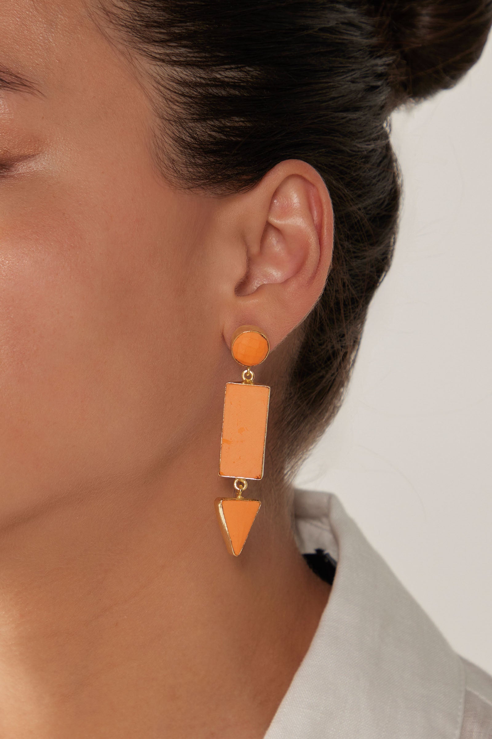 Le Soleil Earring - Papaya - eb&ive Earring