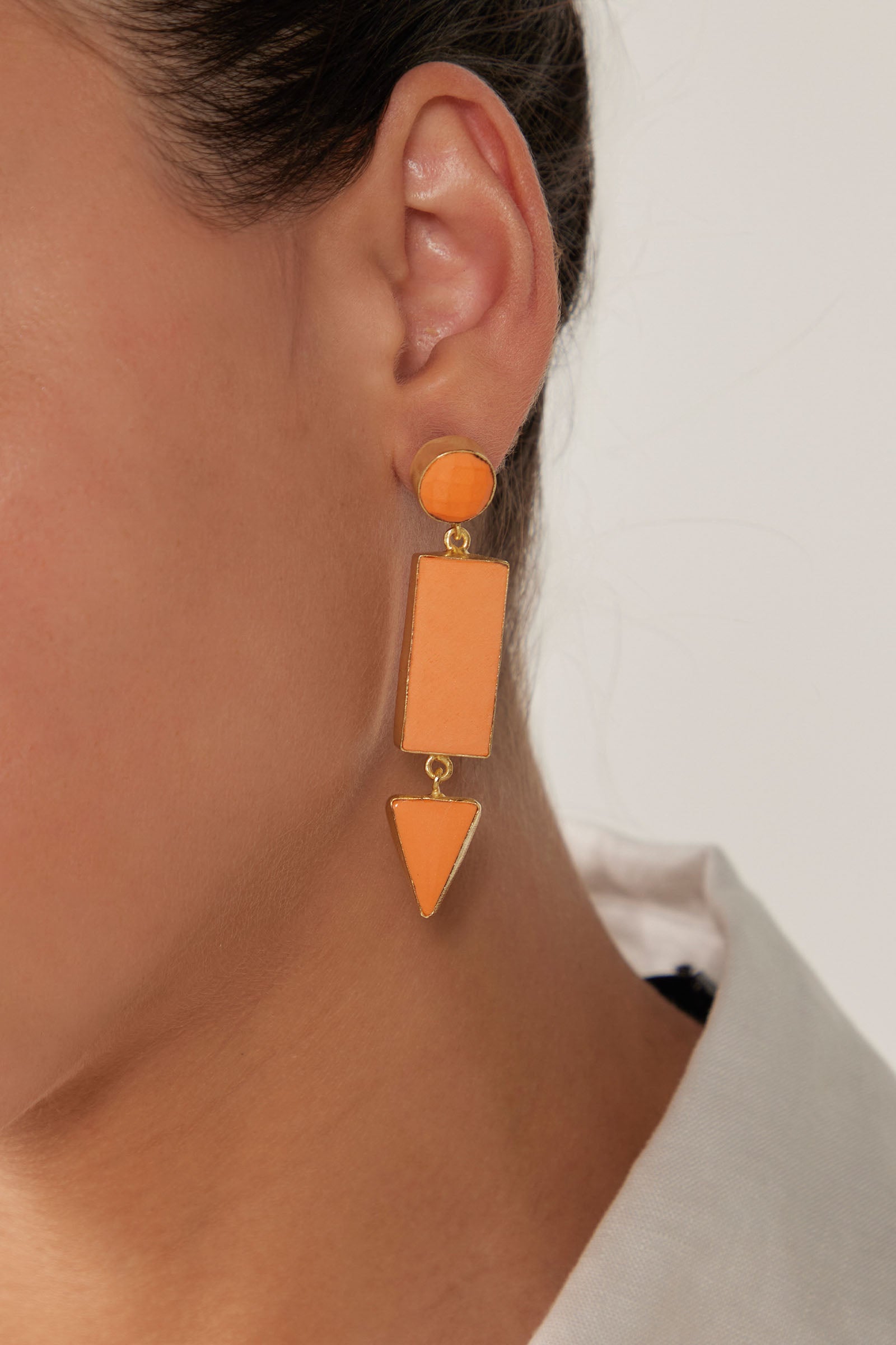 Le Soleil Earring - Papaya - eb&ive Earring