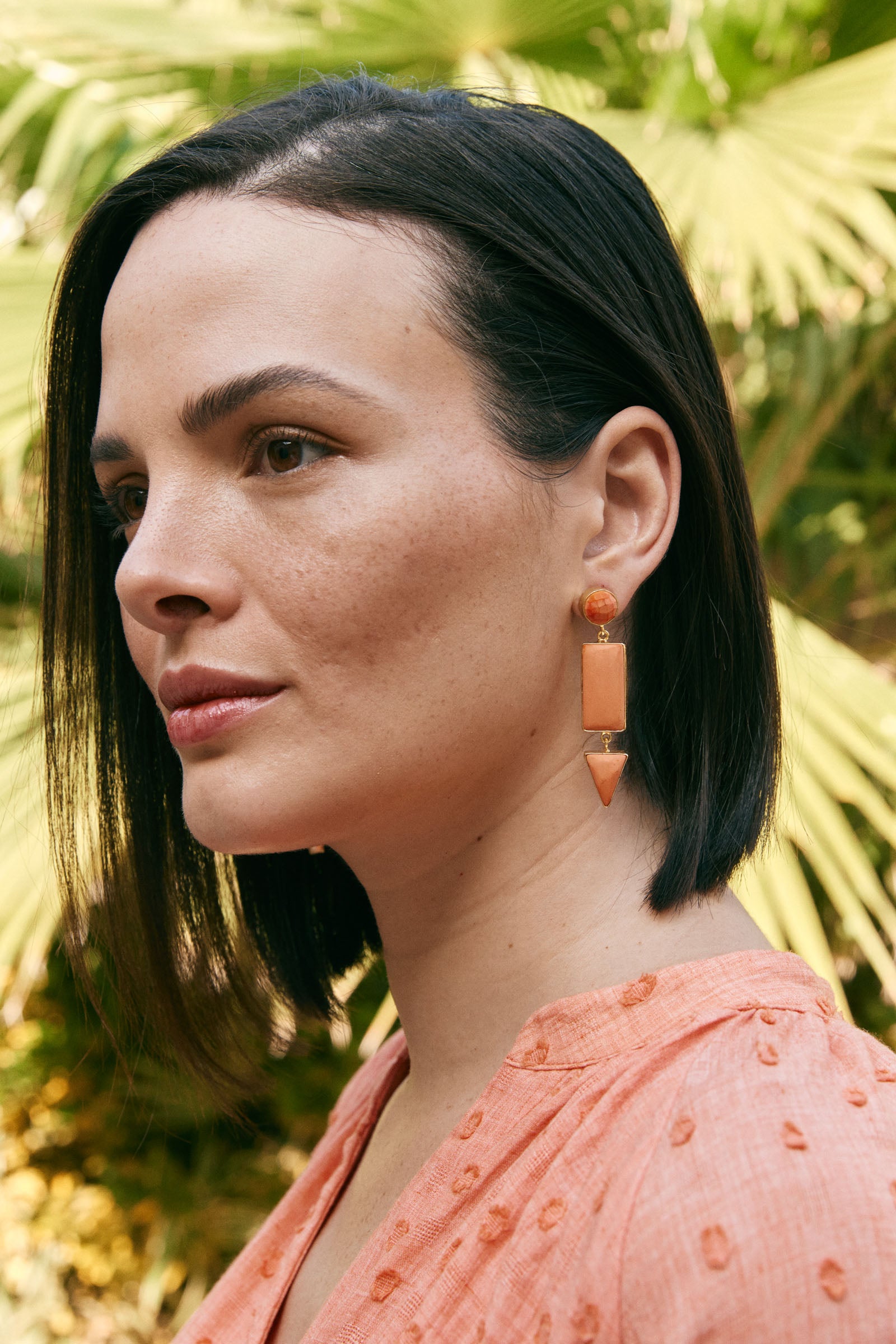 Le Soleil Earring - Papaya - eb&ive Earring