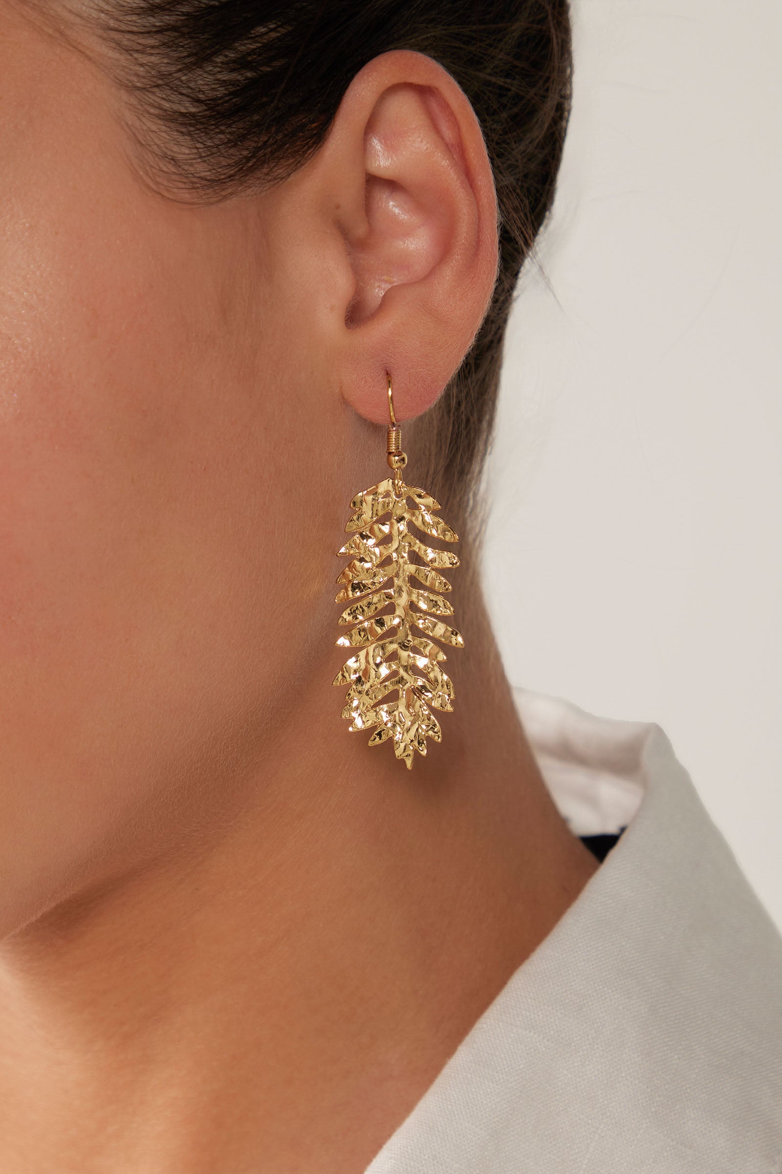 La Plage Earring - Gold Leaf - eb&ive Earring