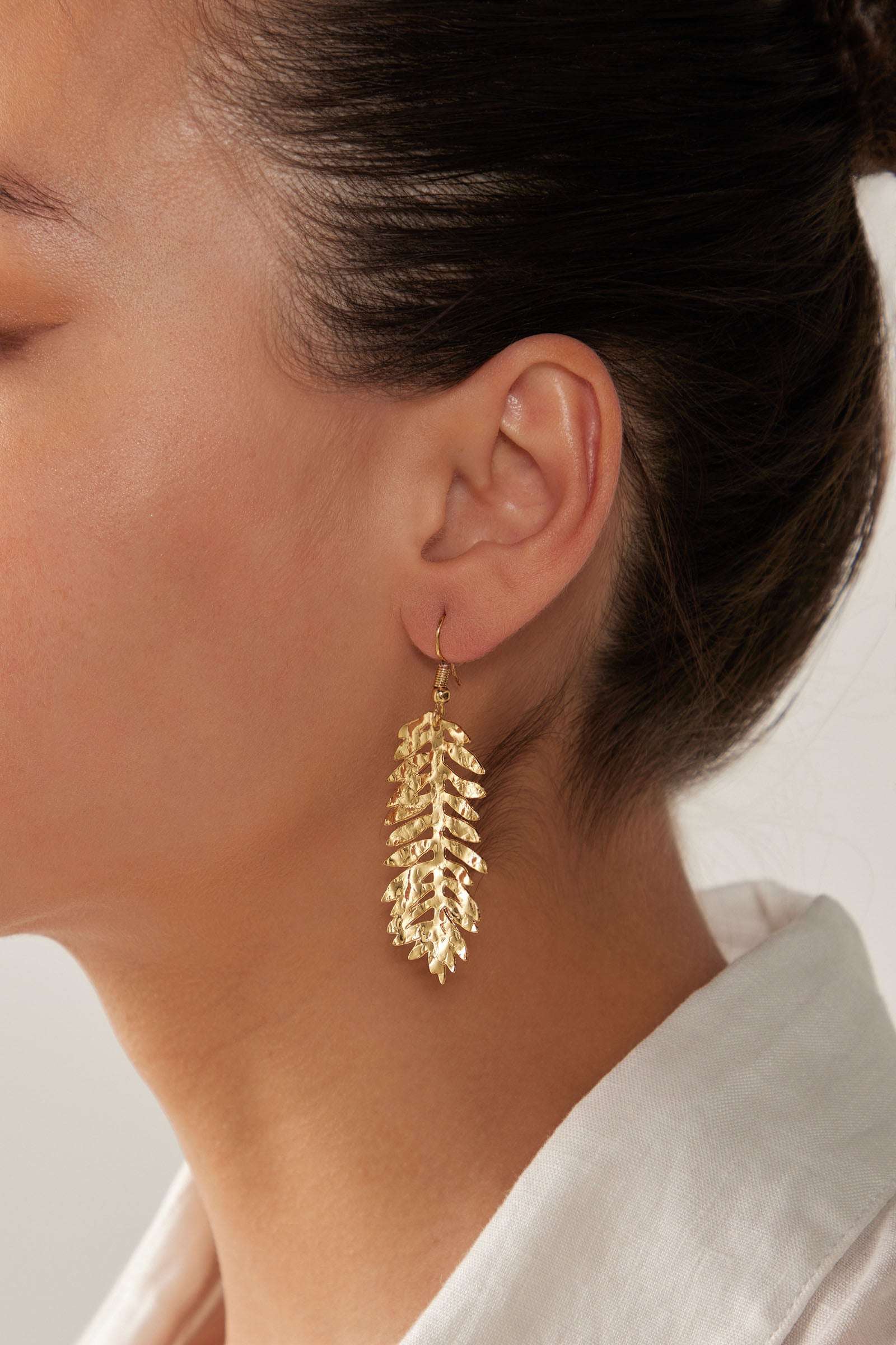 La Plage Earring - Gold Leaf - eb&ive Earring