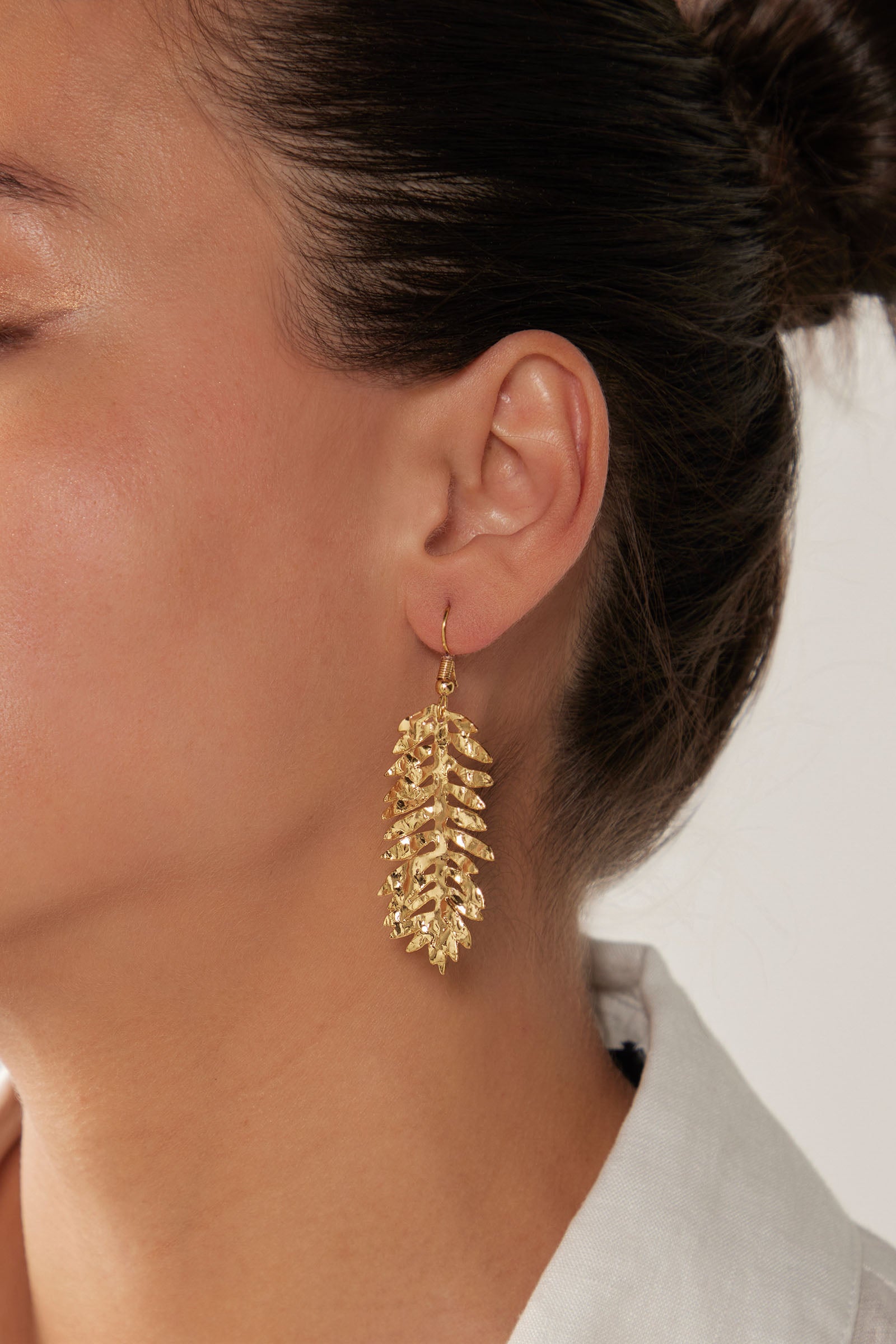 La Plage Earring - Gold Leaf - eb&ive Earring