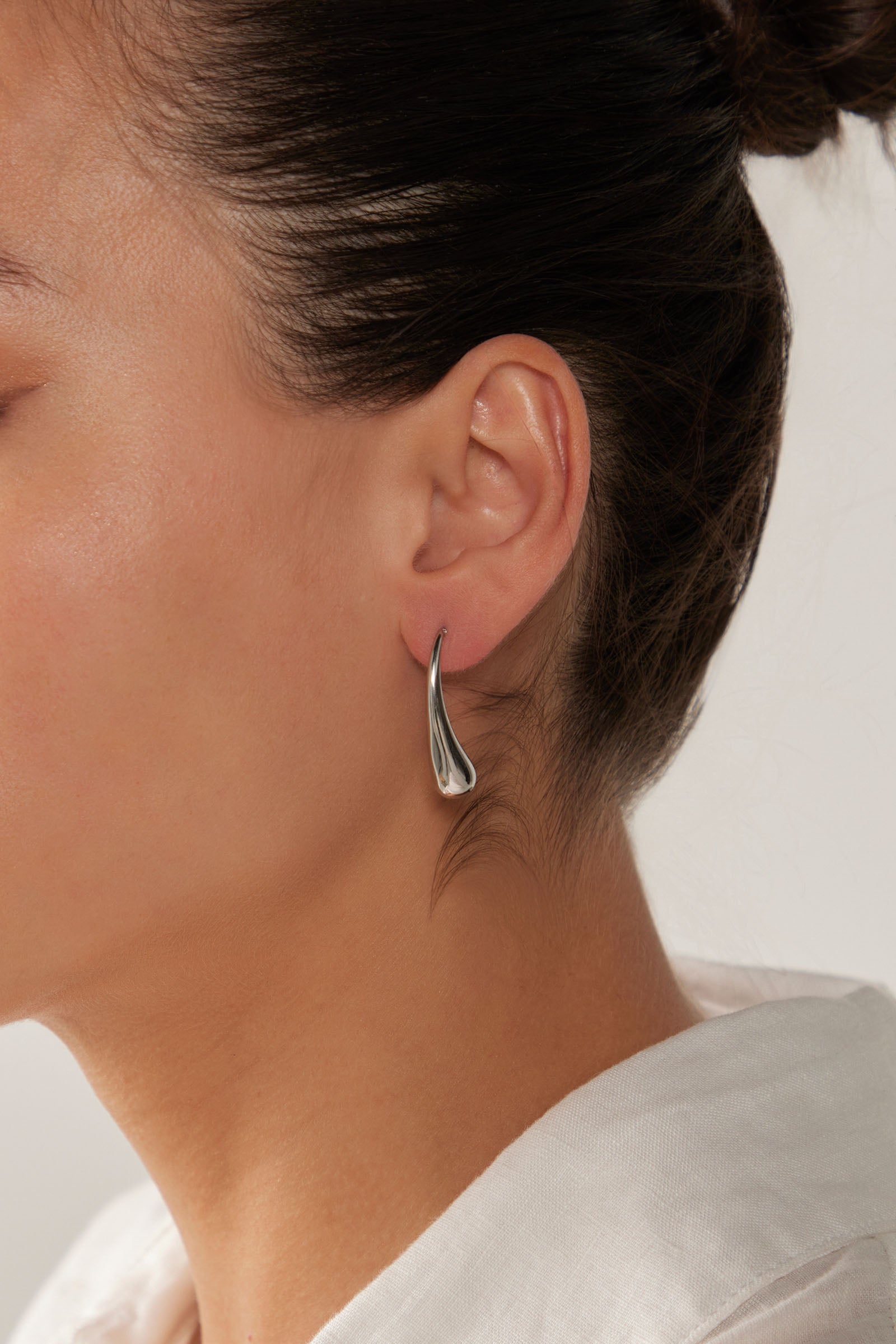 Halcyon Drop Earring - Silver - eb&ive Earring