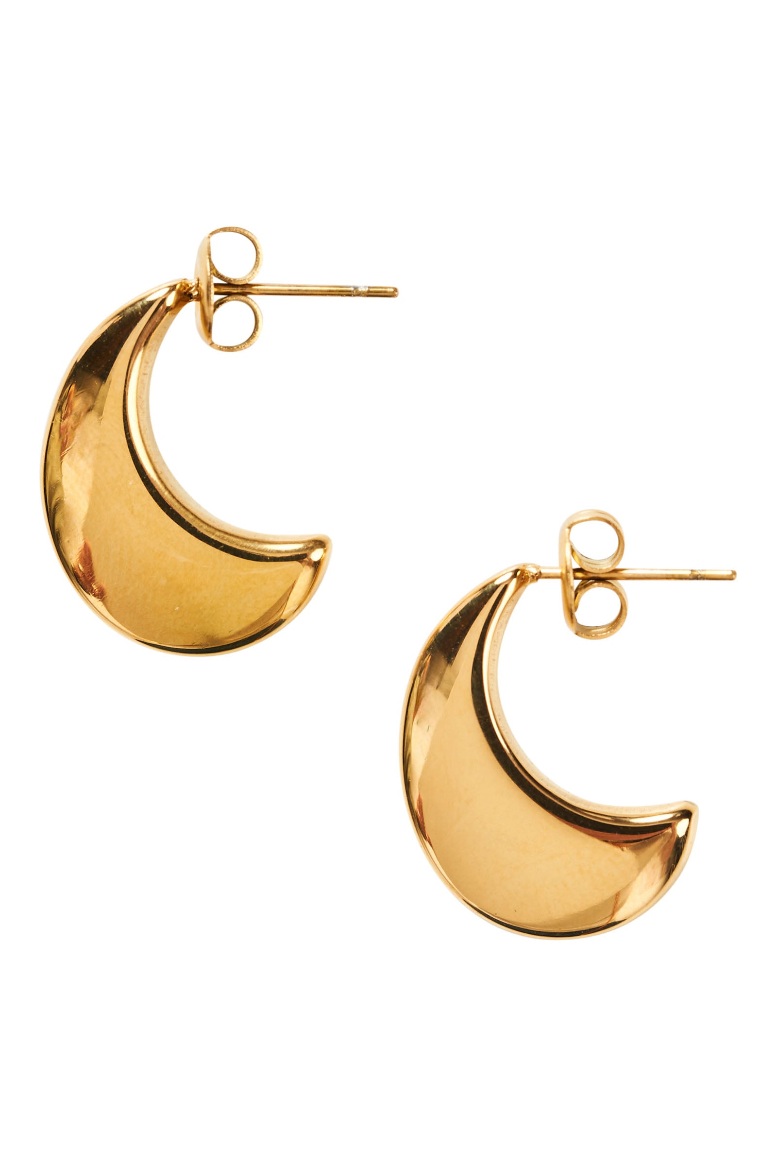 Halcyon Crescent Earring - Gold - eb&ive Earring