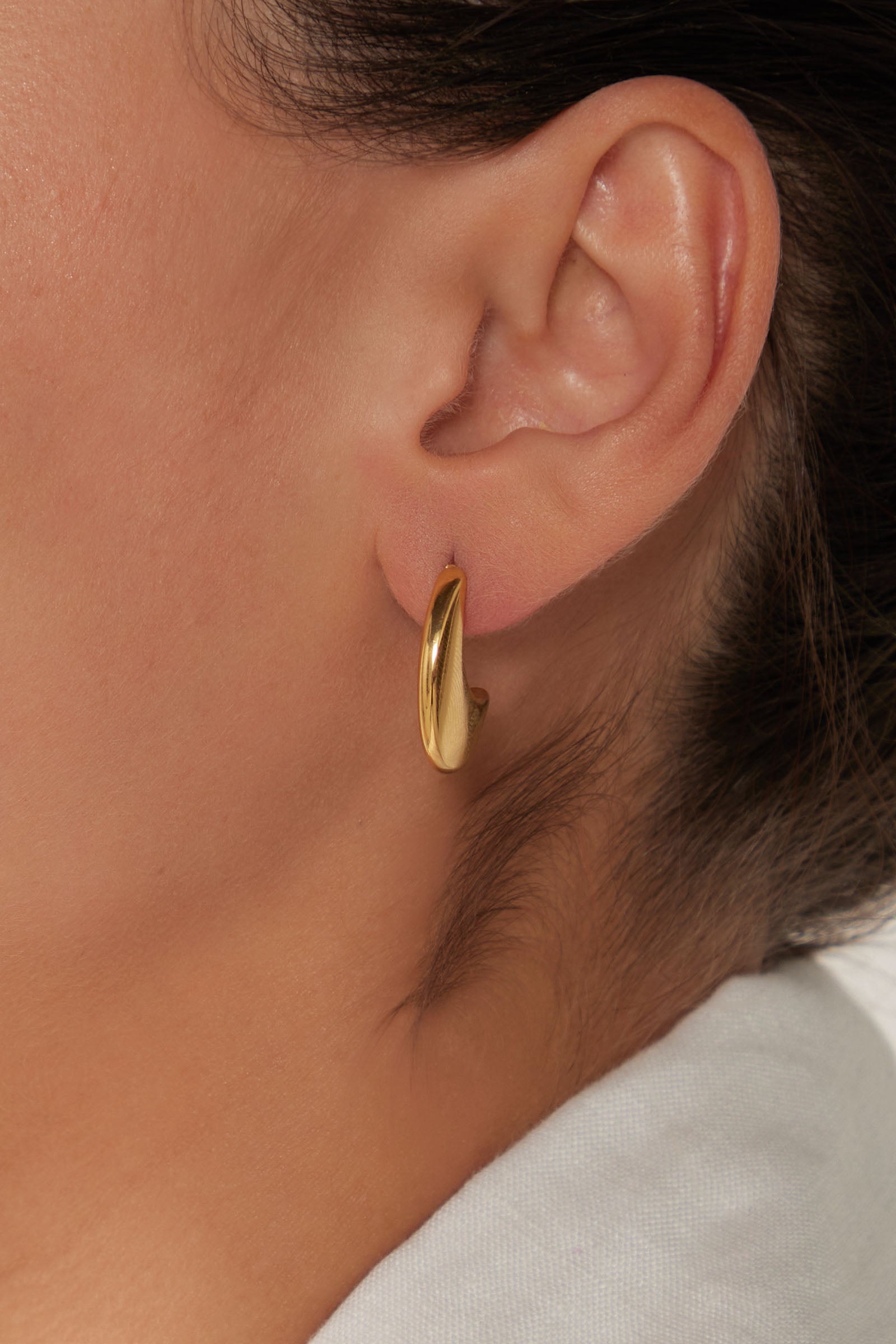 Halcyon Crescent Earring - Gold - eb&ive Earring