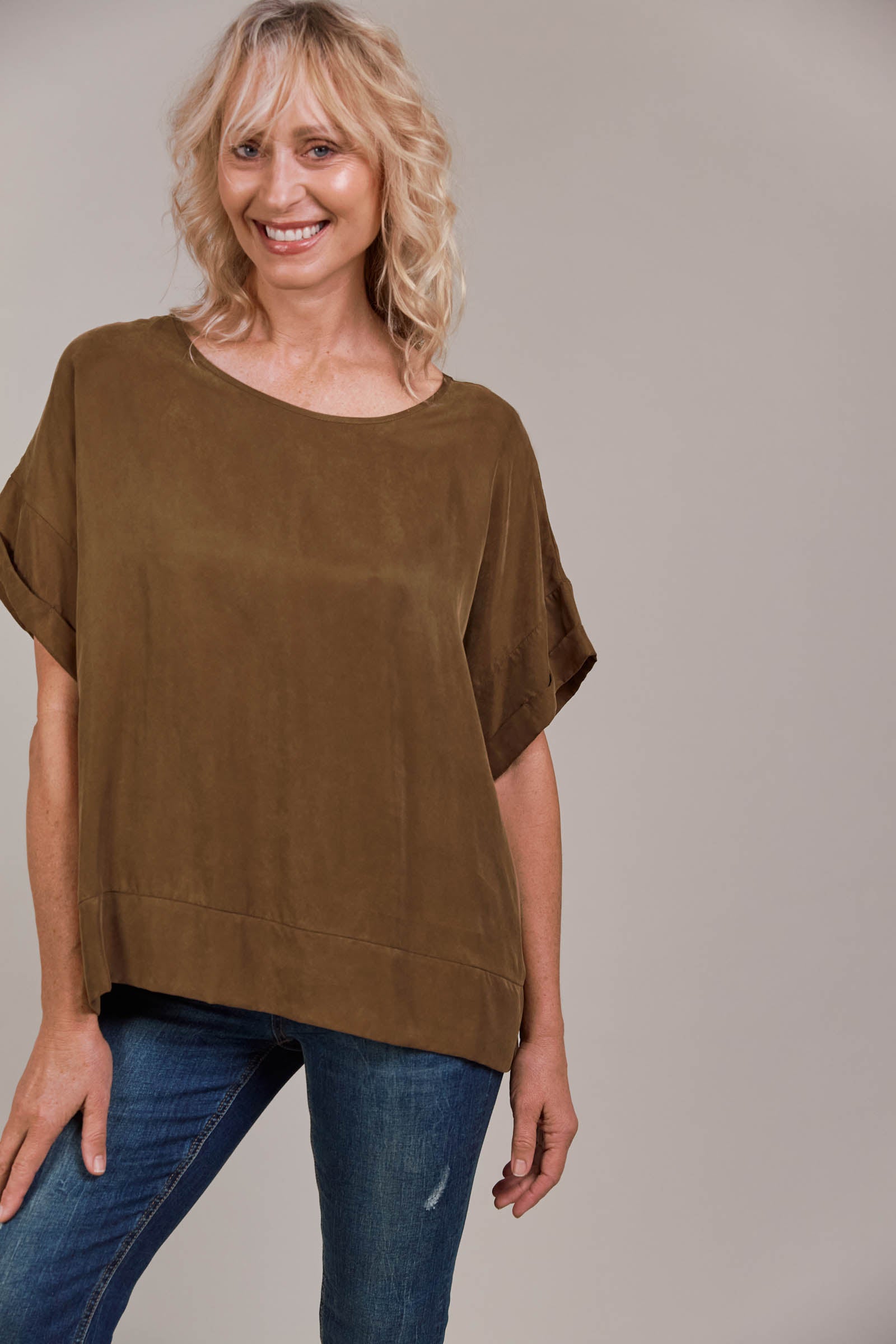 Eden Relaxed Top - Tobacco