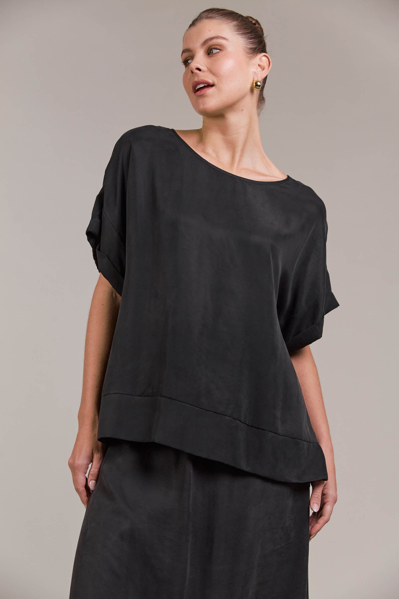 Eden Relaxed Top - Black