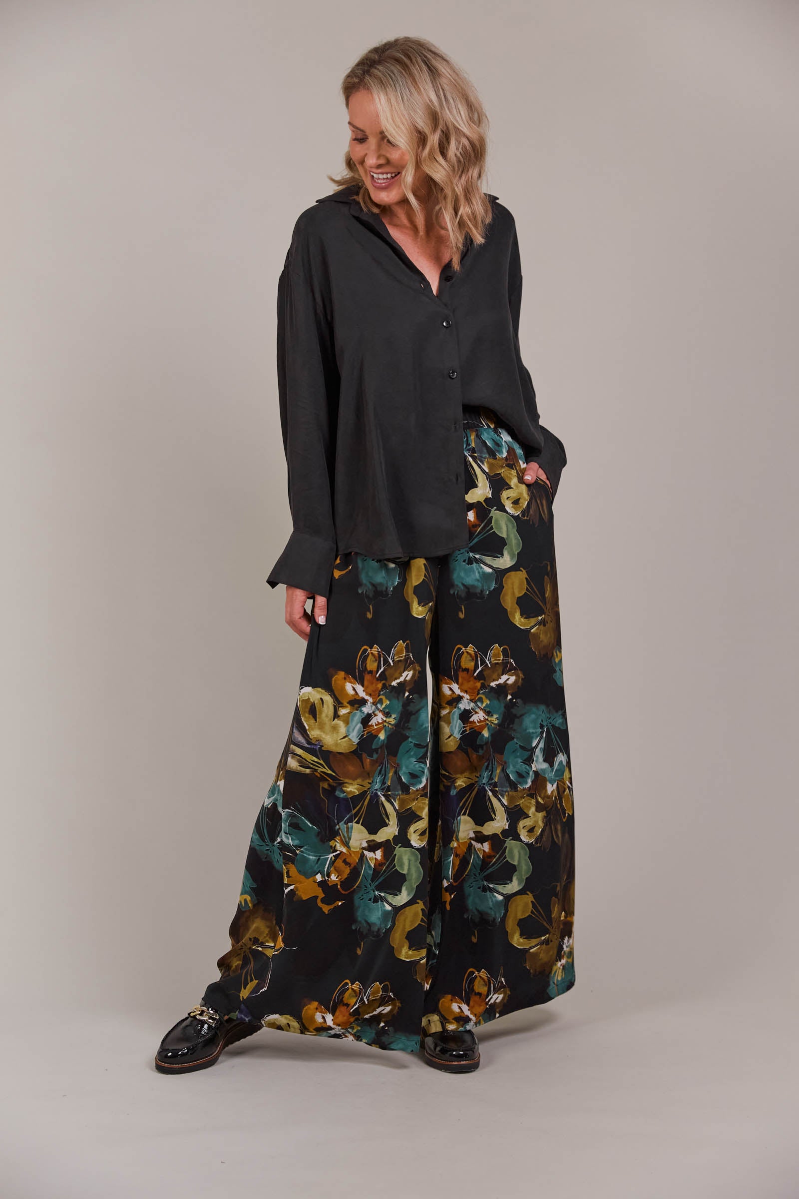 Elsie Pant - Botanical Black