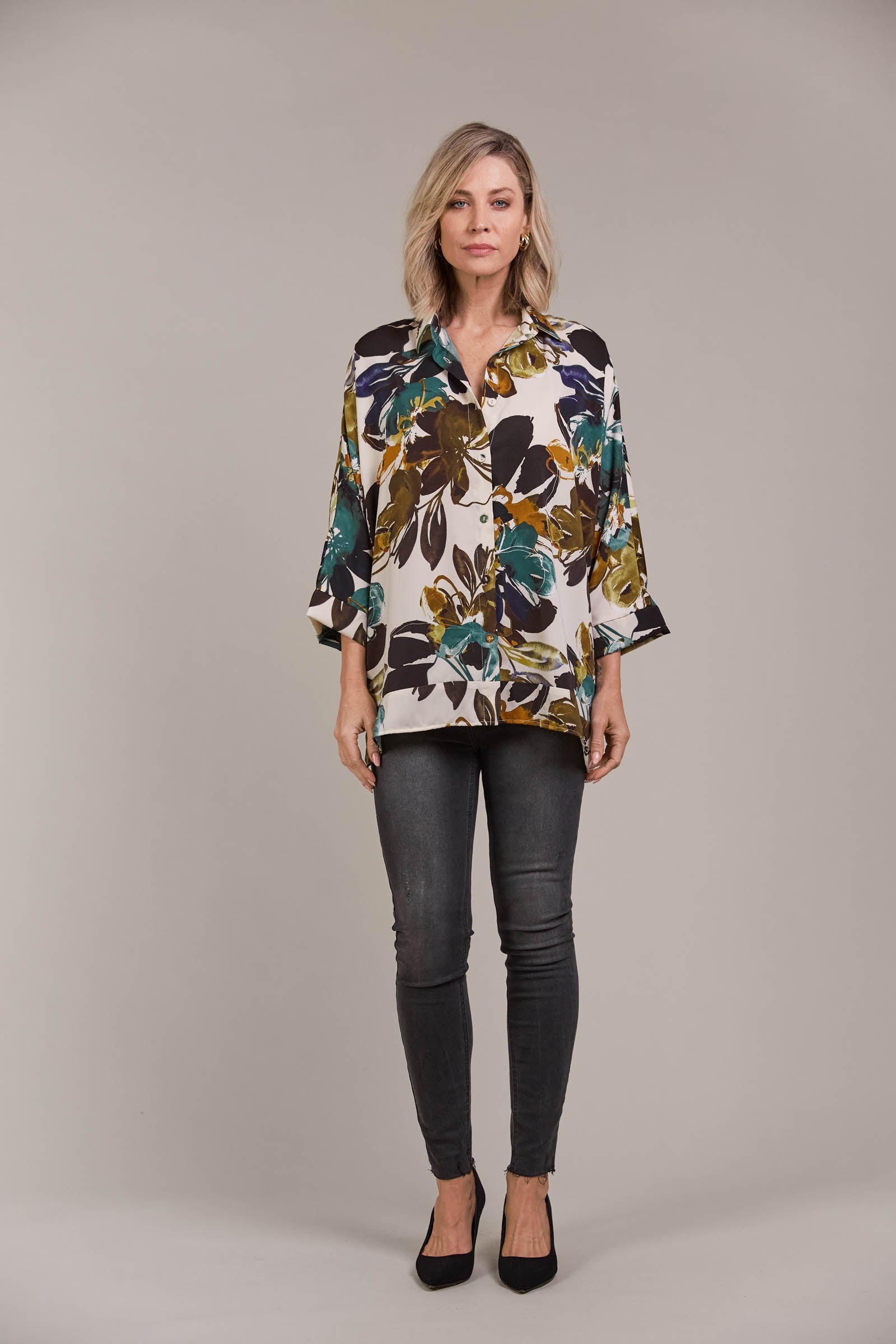 Elsie Relaxed Shirt - Botanical Tusk