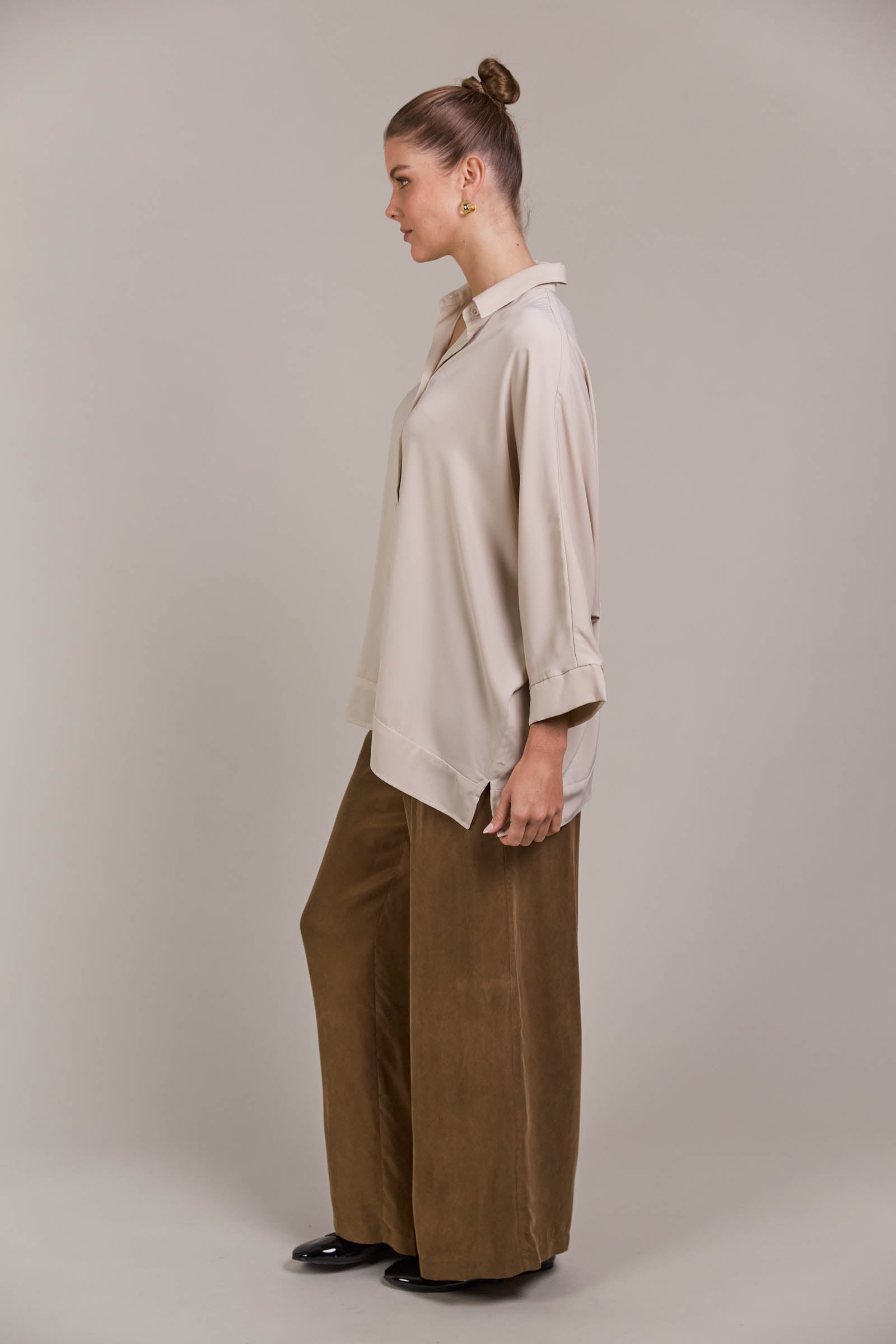 Elsie Relaxed Shirt - Ecru