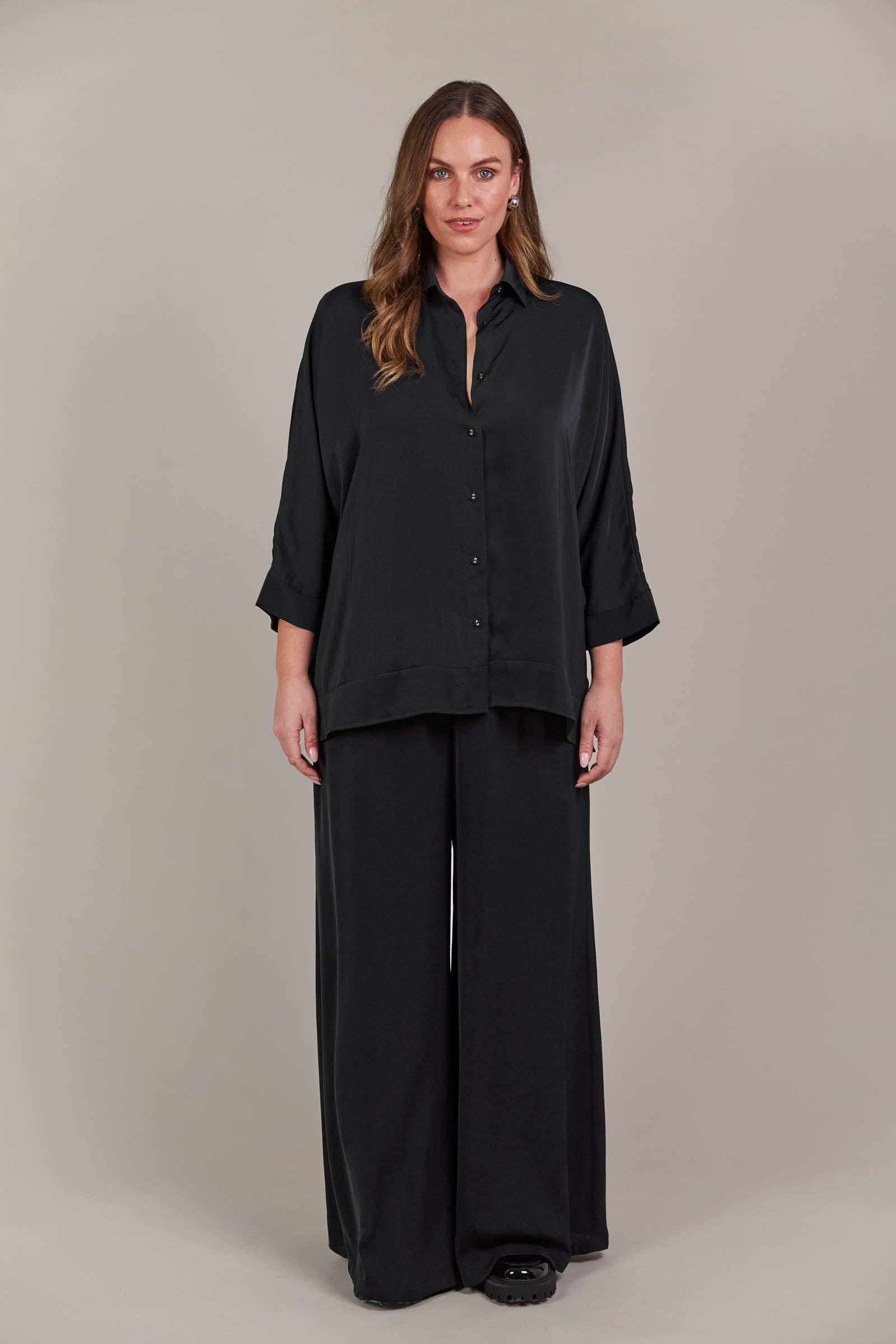 Elsie Relaxed Shirt - Black